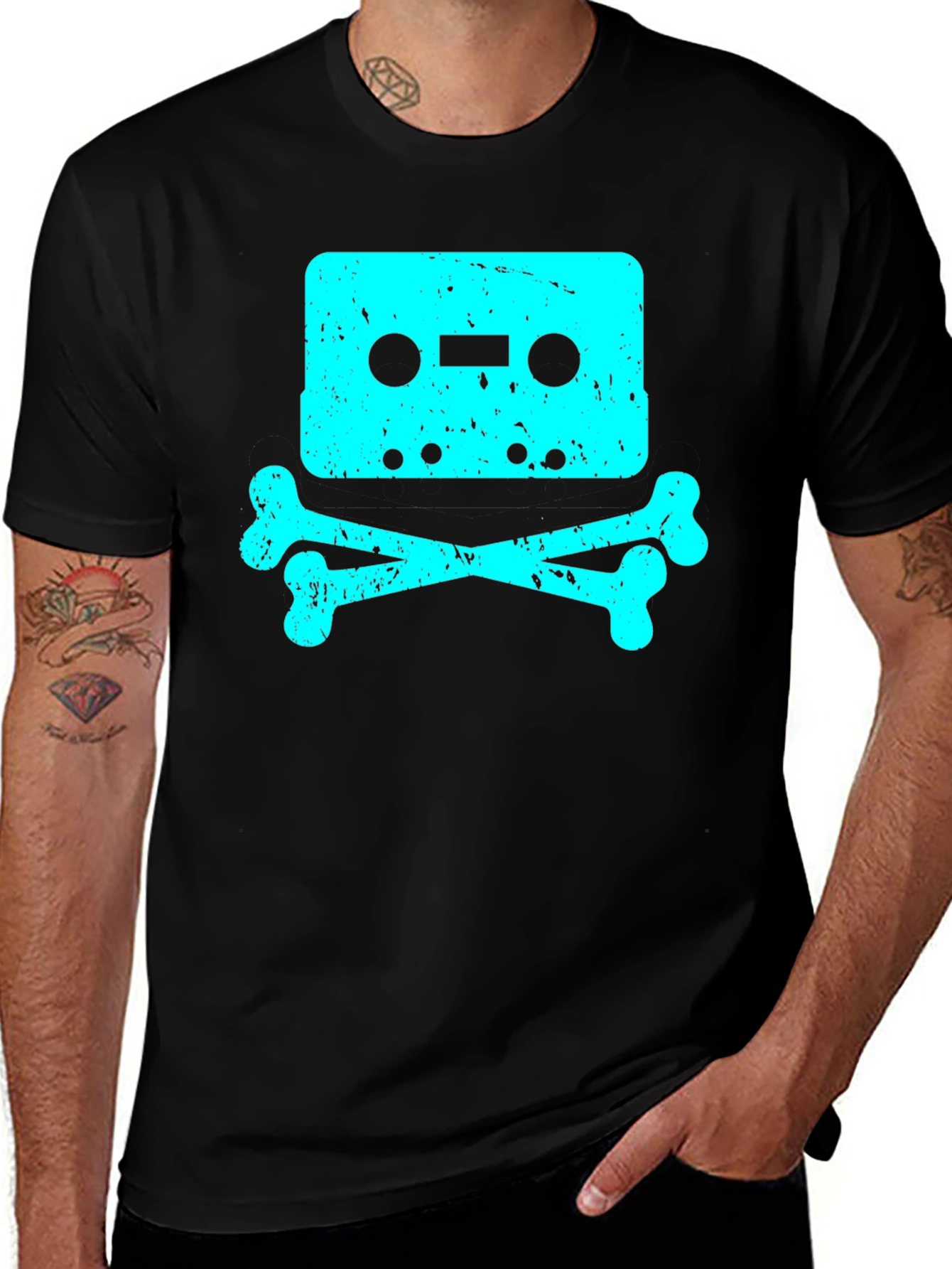 Cassette Tape Skull T-Shirt