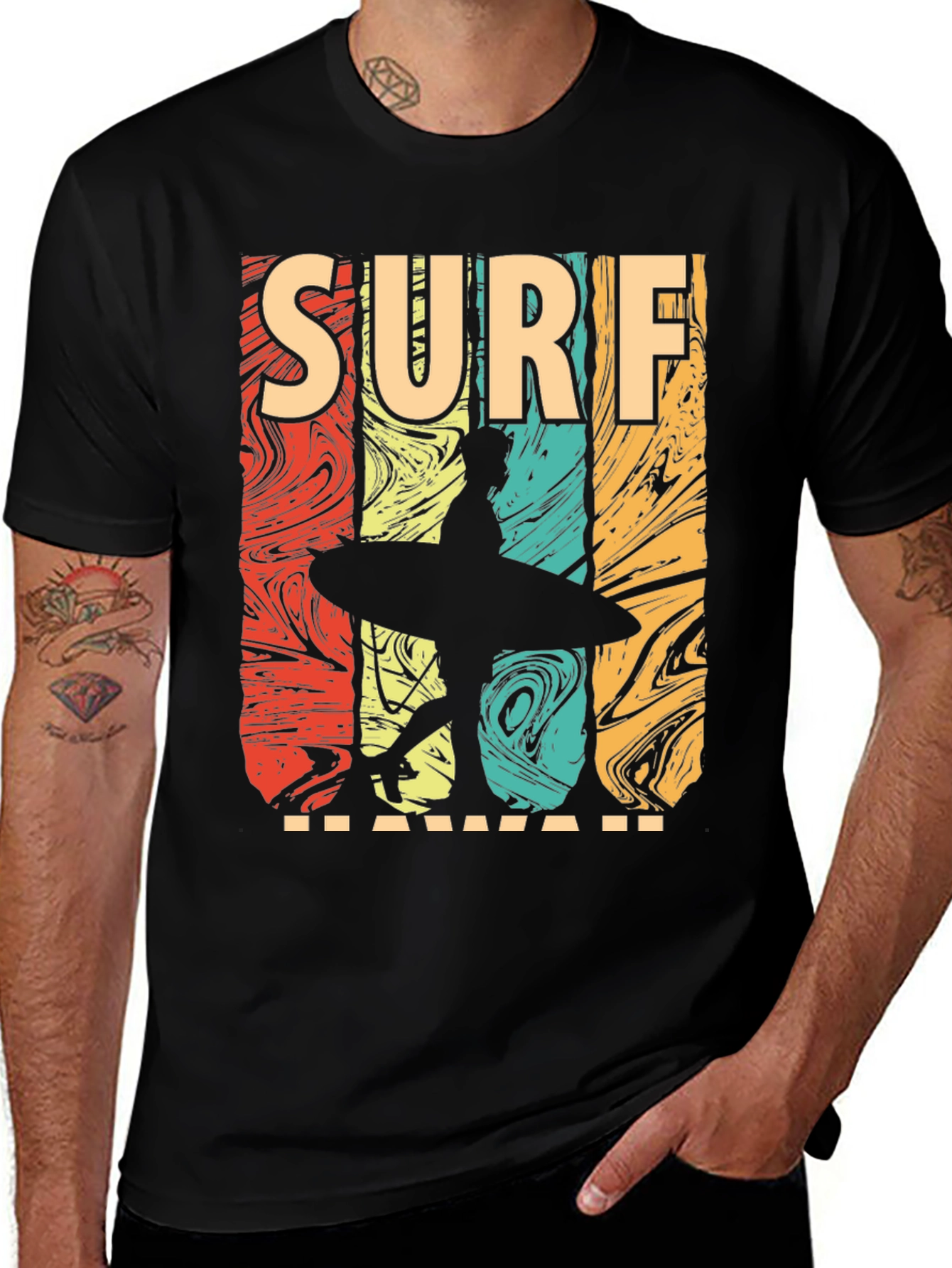Variant 2 of Vintage Surf Hawaii Graphic T-Shirt
