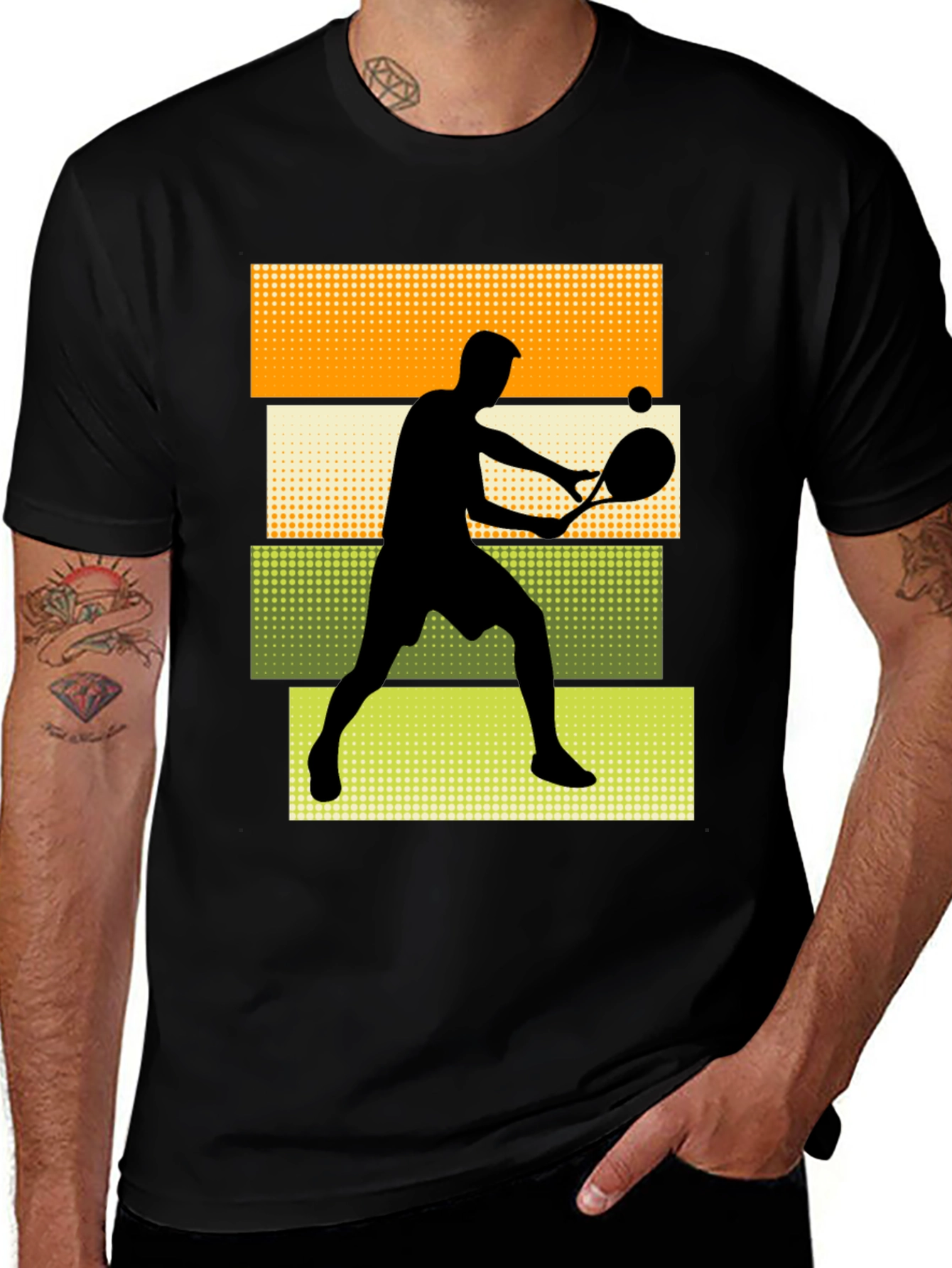 Variant 18 of Tennis Player Graphic T-Shirt