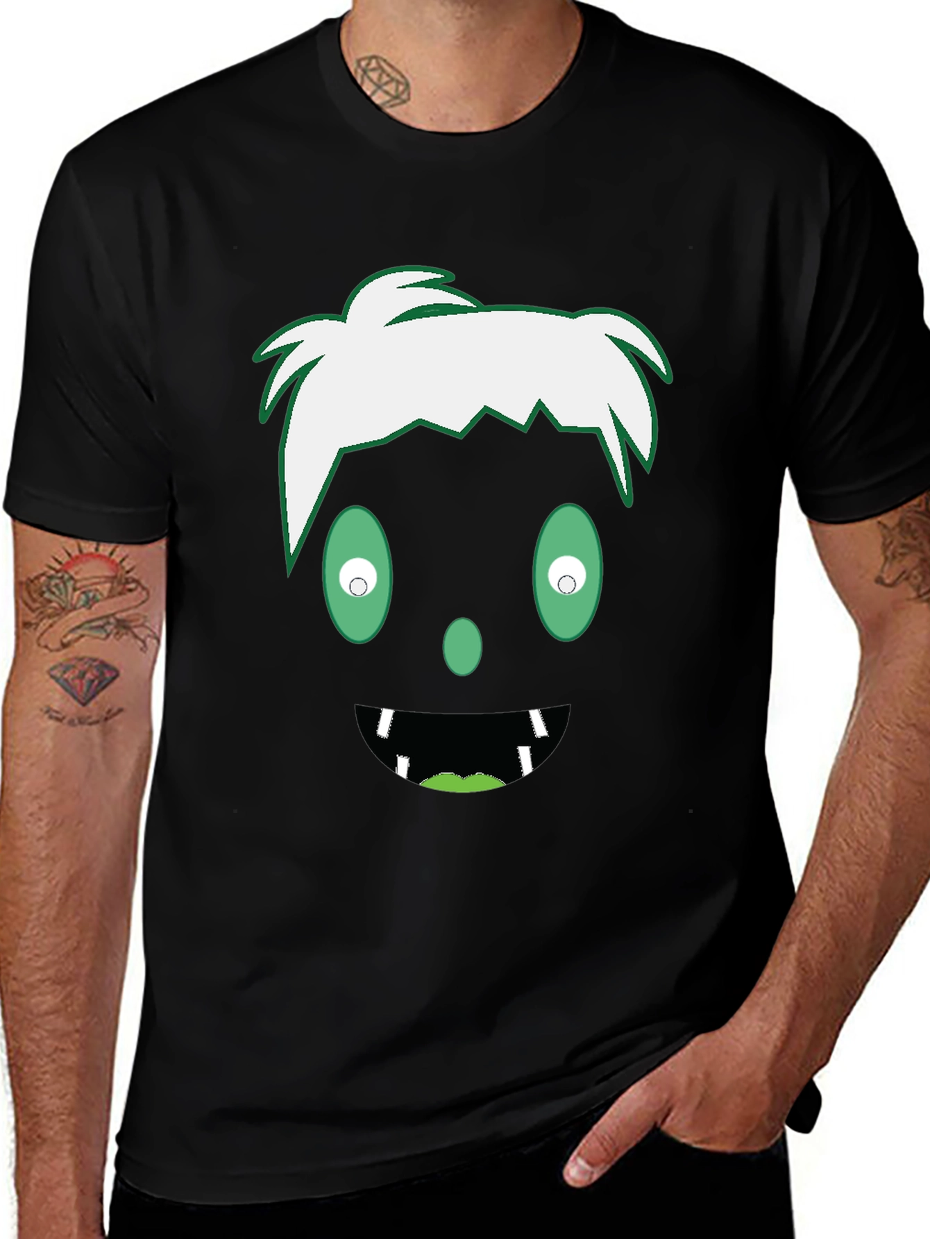Variant 22 of Funny Halloween Face T-Shirt