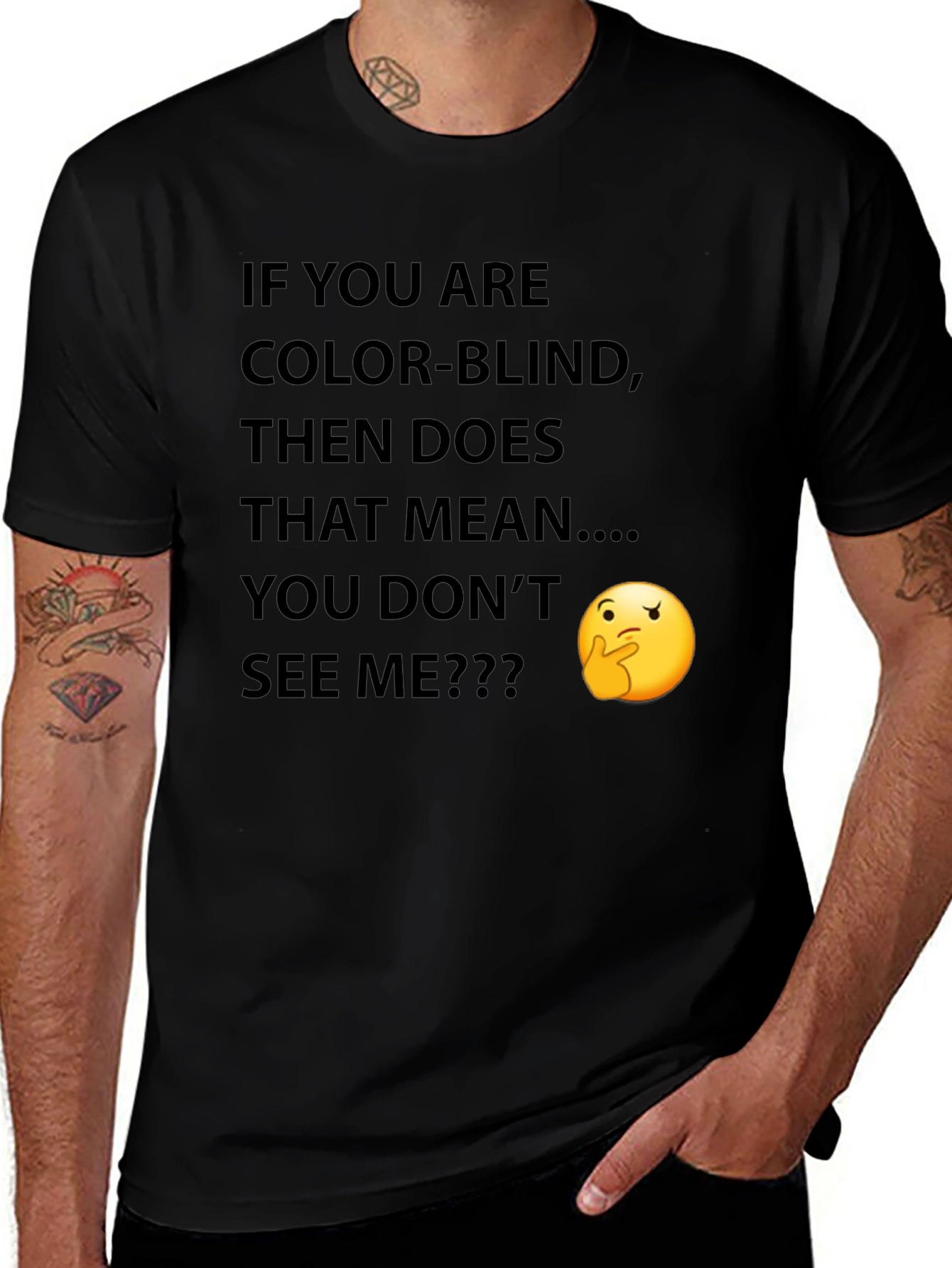 Variant 2 of Color Blind Pun Graphic Tee