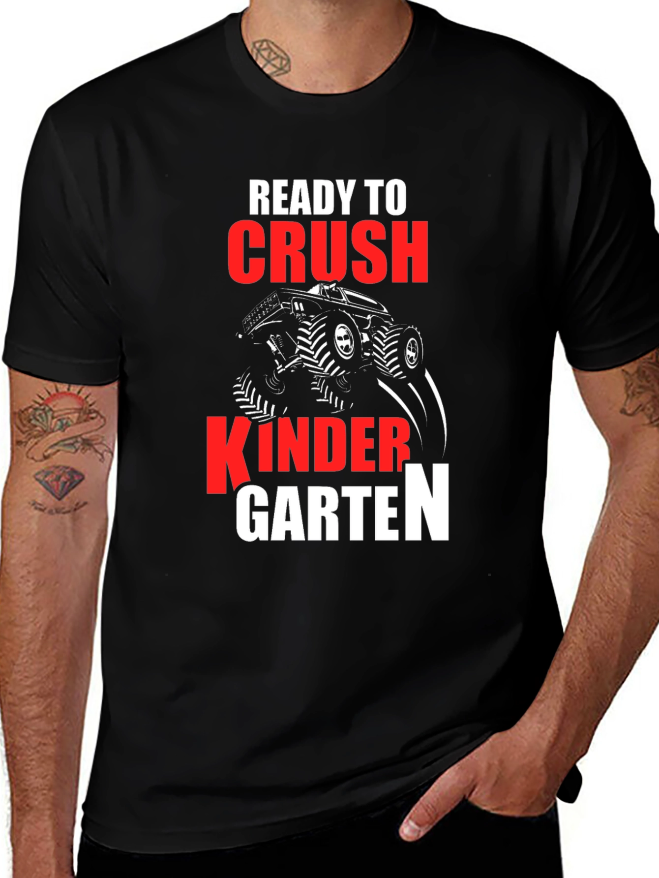 Variant 11 of Ready to Crush Kindergarten Monster Truck T-Shirt