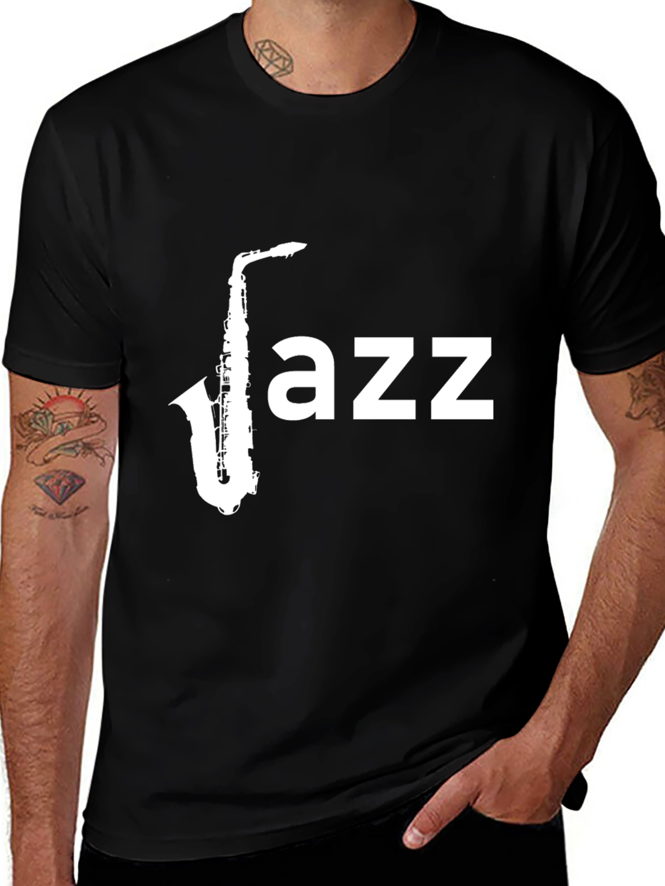 Variant 28 of Cool Jazz Saxophone Graphic T-Shirt