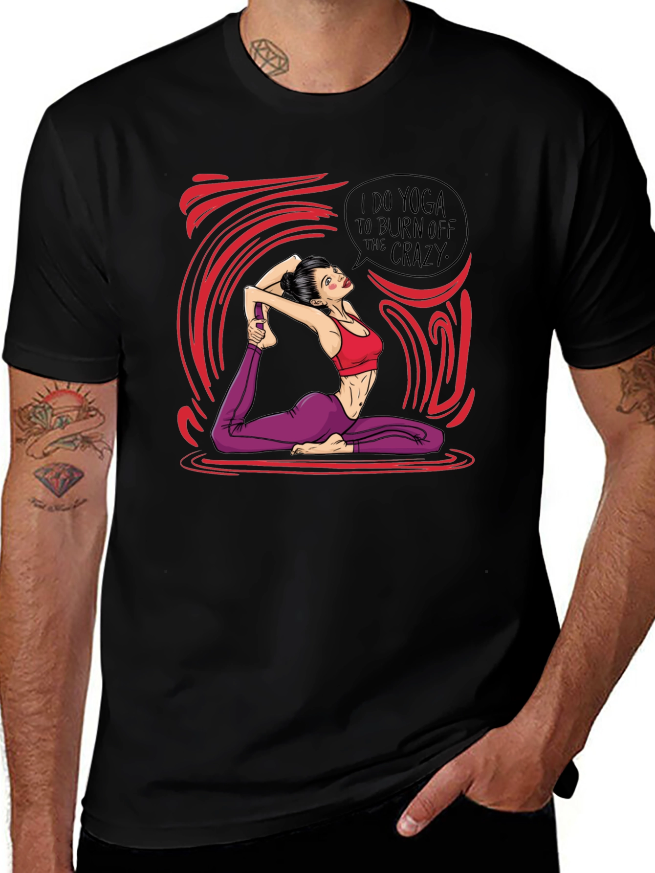 Variant 13 of Yoga Crazy Burnout T-Shirt