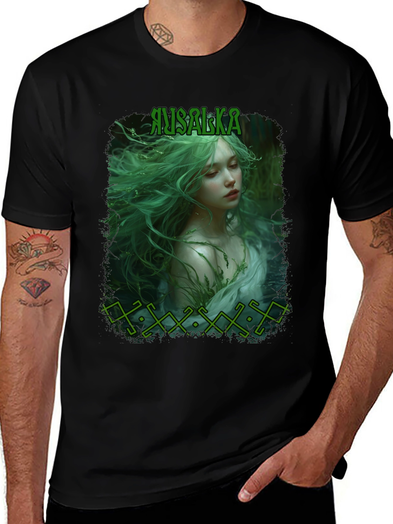 Rusalka T-Shirt - Mythical Forest Nymph Tee