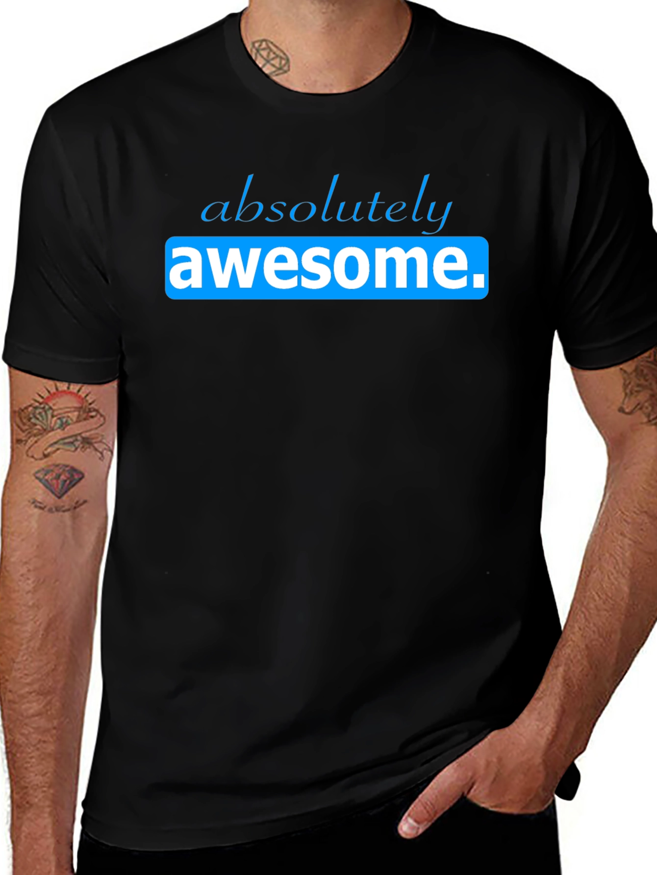 Absolutely Awesome Graphic Tee - Black