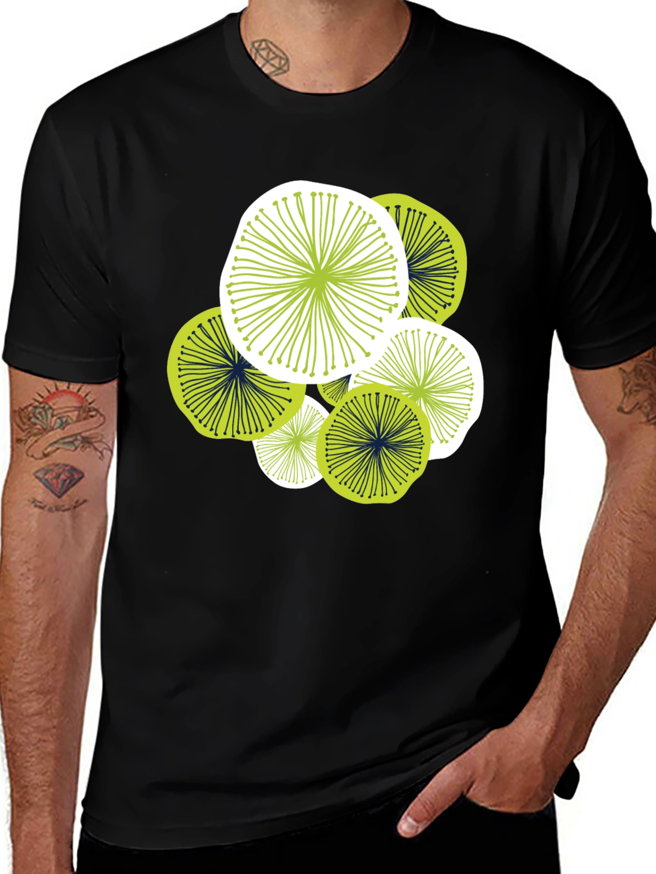 Variant 4 of Abstract Floral Graphic Tee - Modern Design, Comfortable Fit