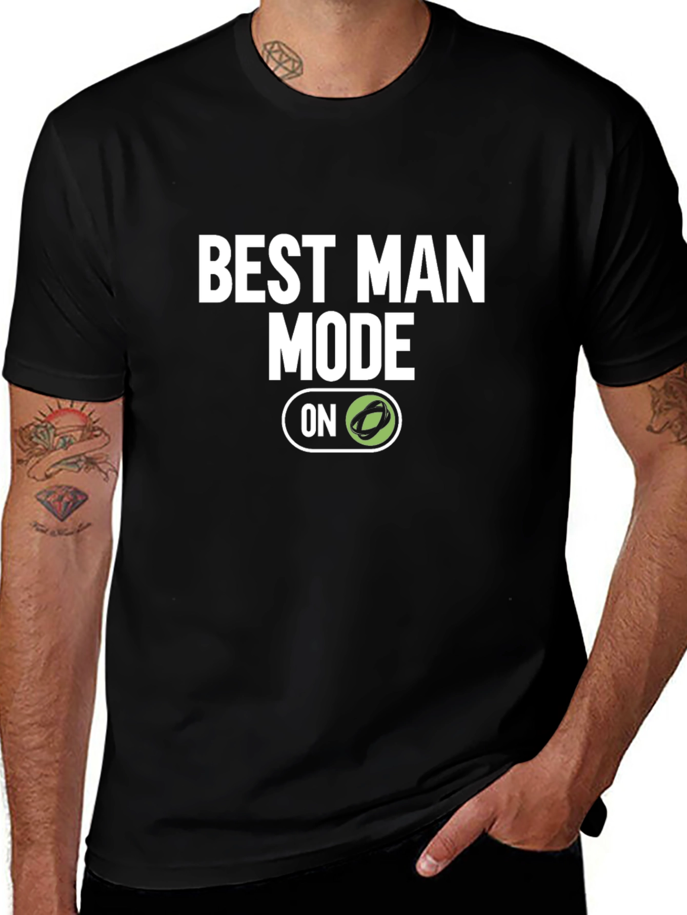 Variant 16 of Best Man Mode On T-Shirt
