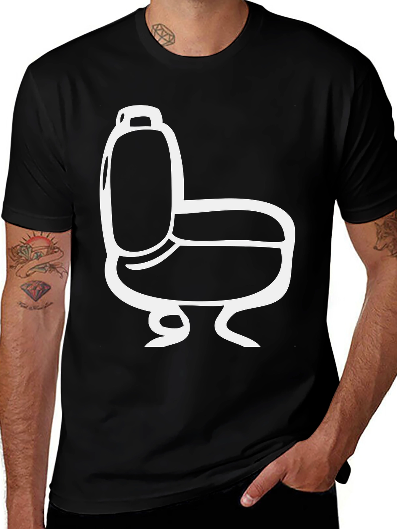 Variant 26 of Toilet Graphic Tee - Funny Bathroom Humor Shirt