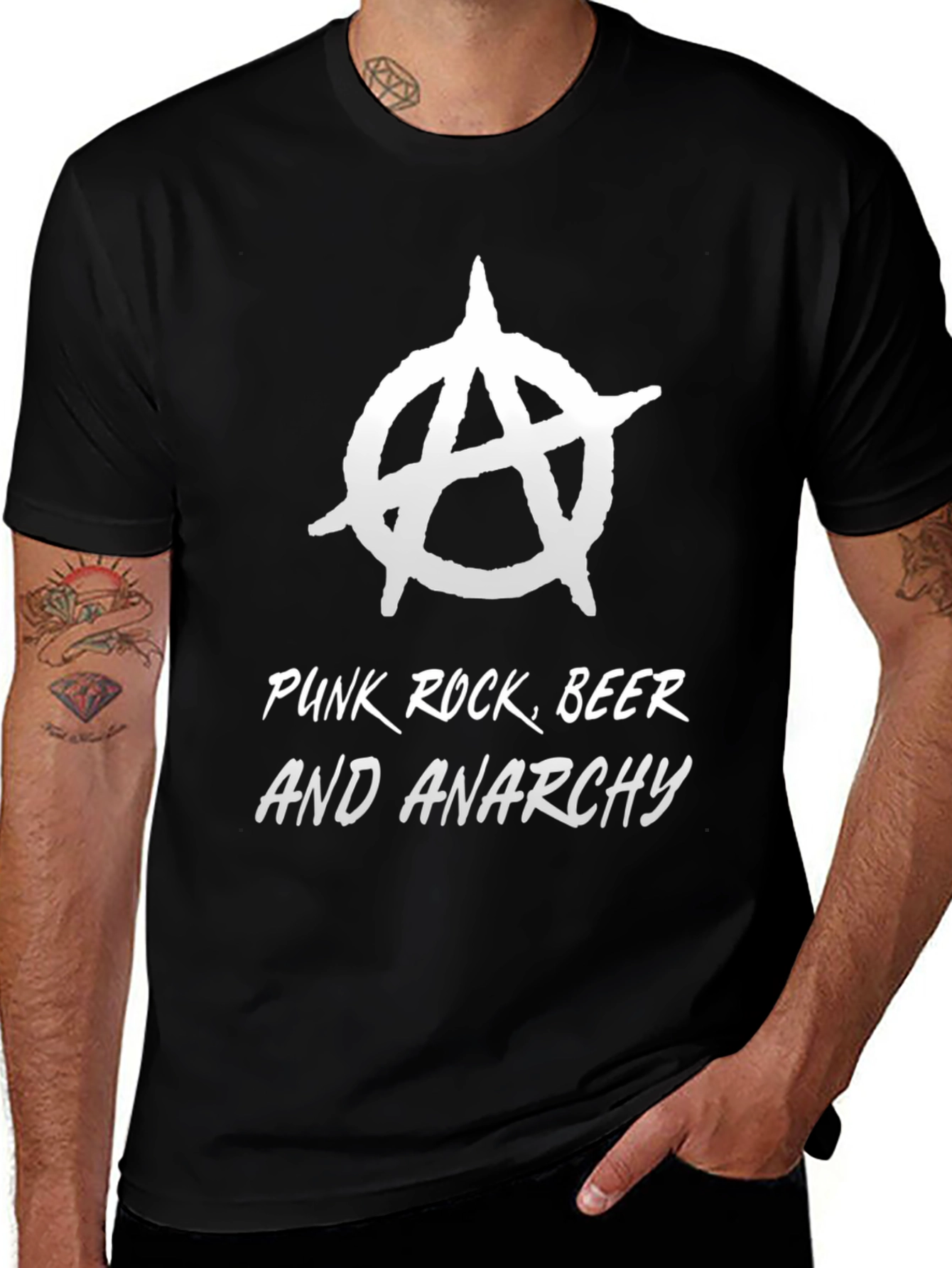 Variant 24 of Punk Rock Beer and Anarchy Graphic Tee
