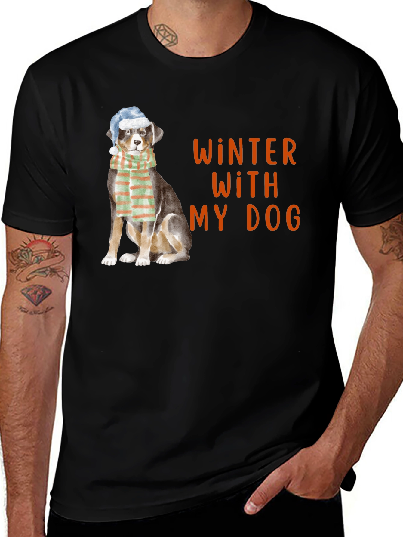 Variant 18 of Winter With My Dog Graphic Tee