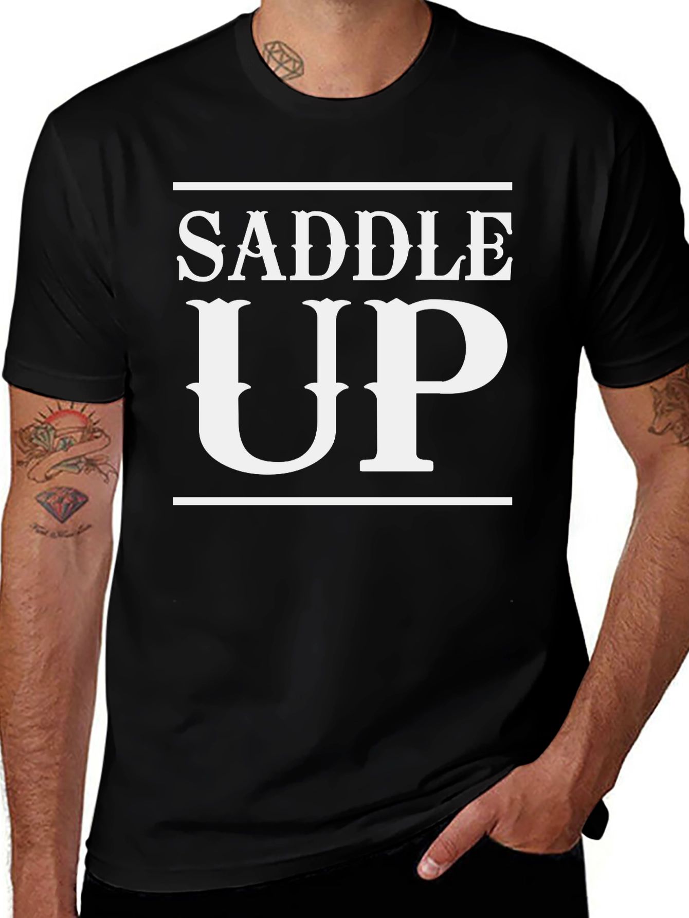 Variant 29 of Saddle Up Graphic Tee - Western Style T-Shirt