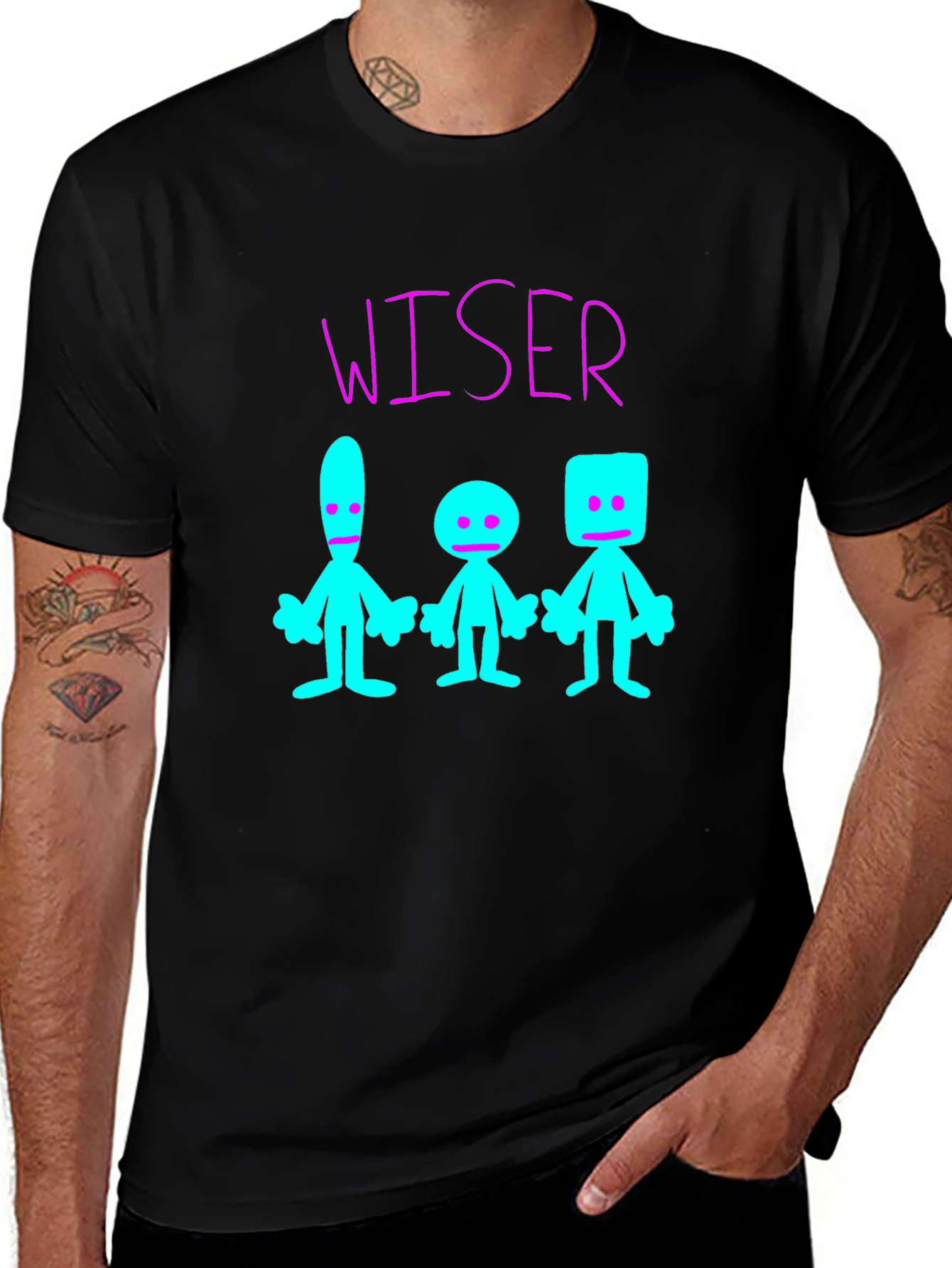 Variant 15 of Wiser T-Shirt - Abstract Character Design