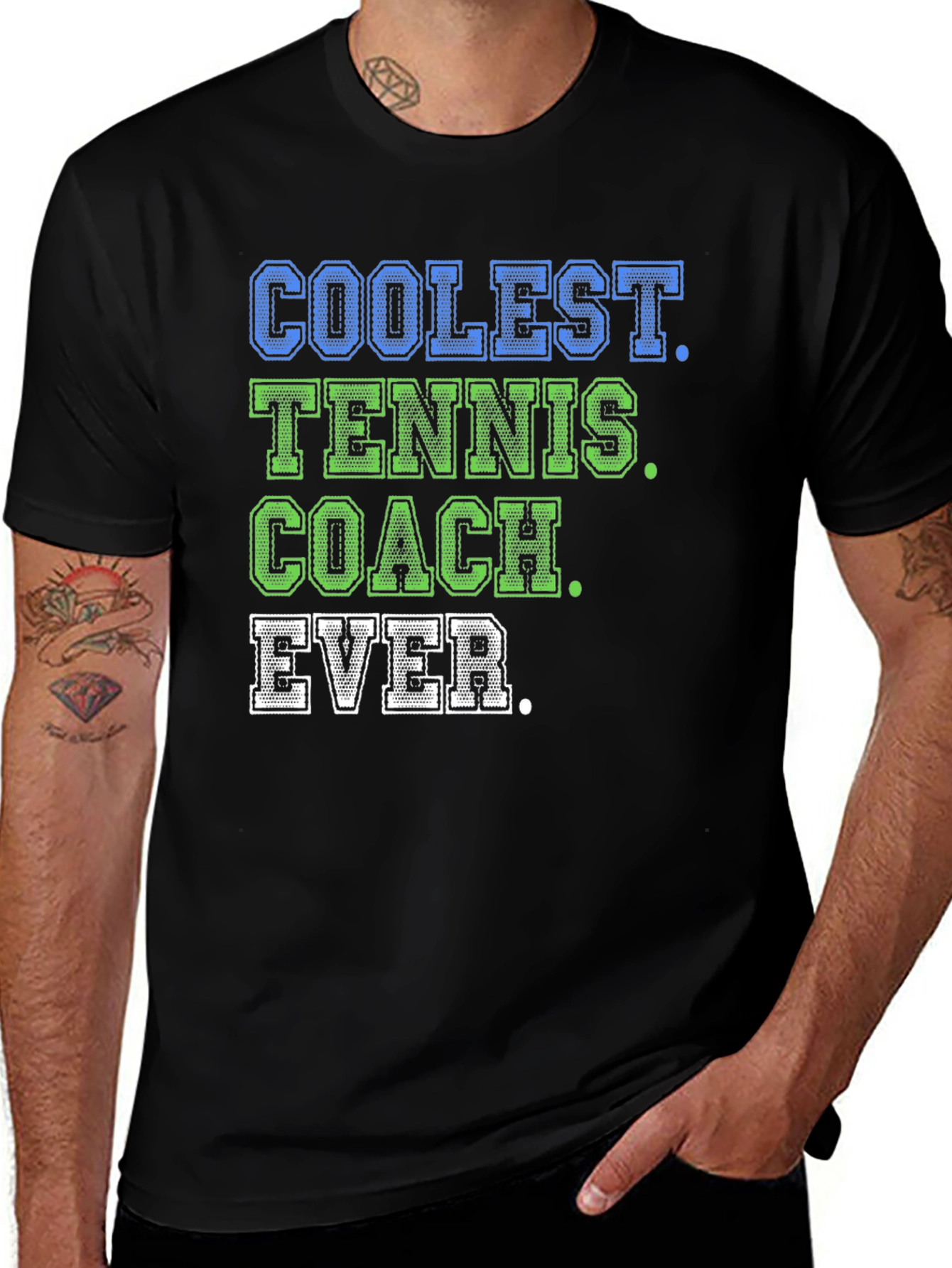 Variant 22 of Coolest Tennis Coach Ever T-Shirt