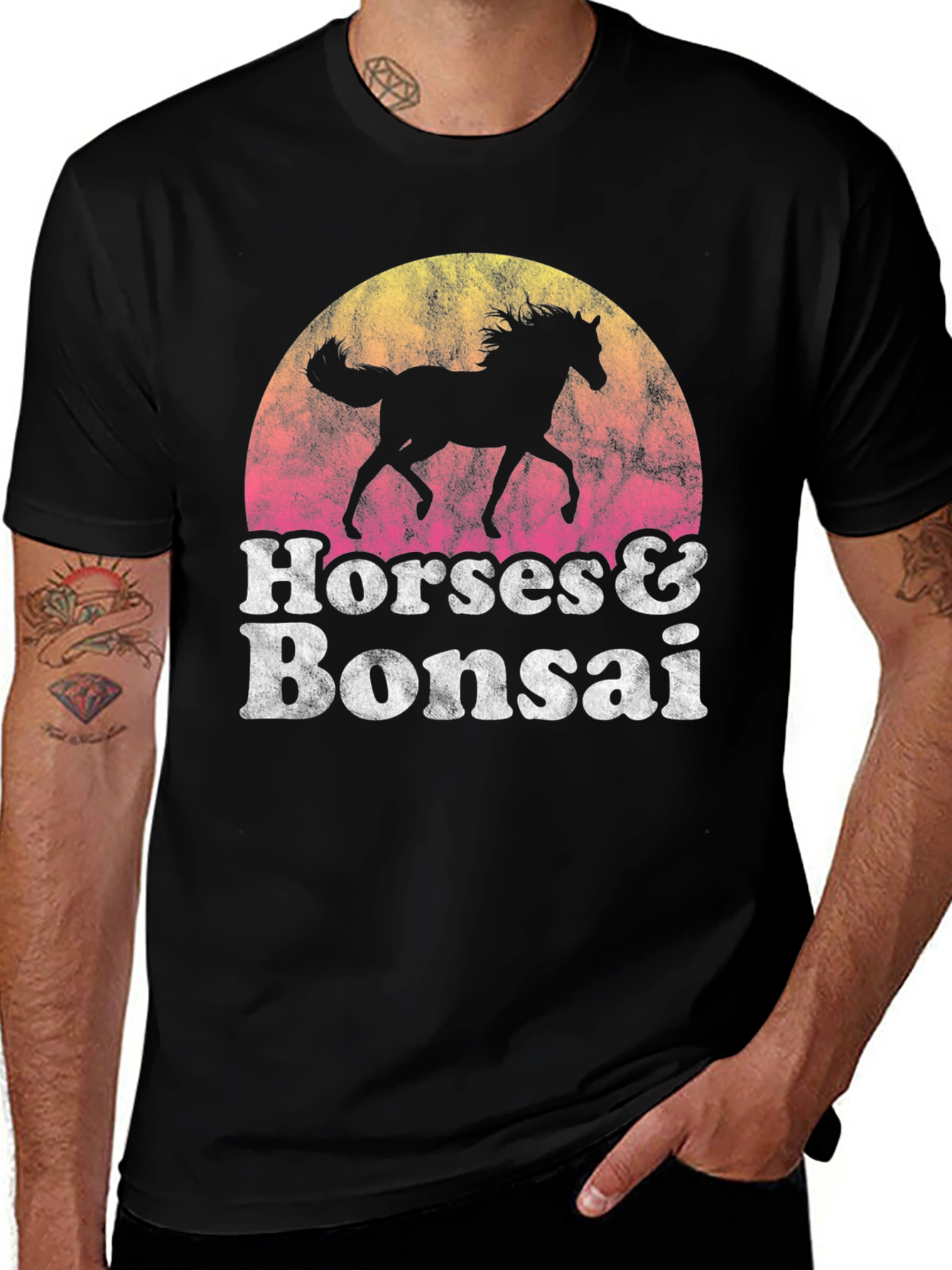 Variant 8 of Horses & Bonsai Graphic T-Shirt