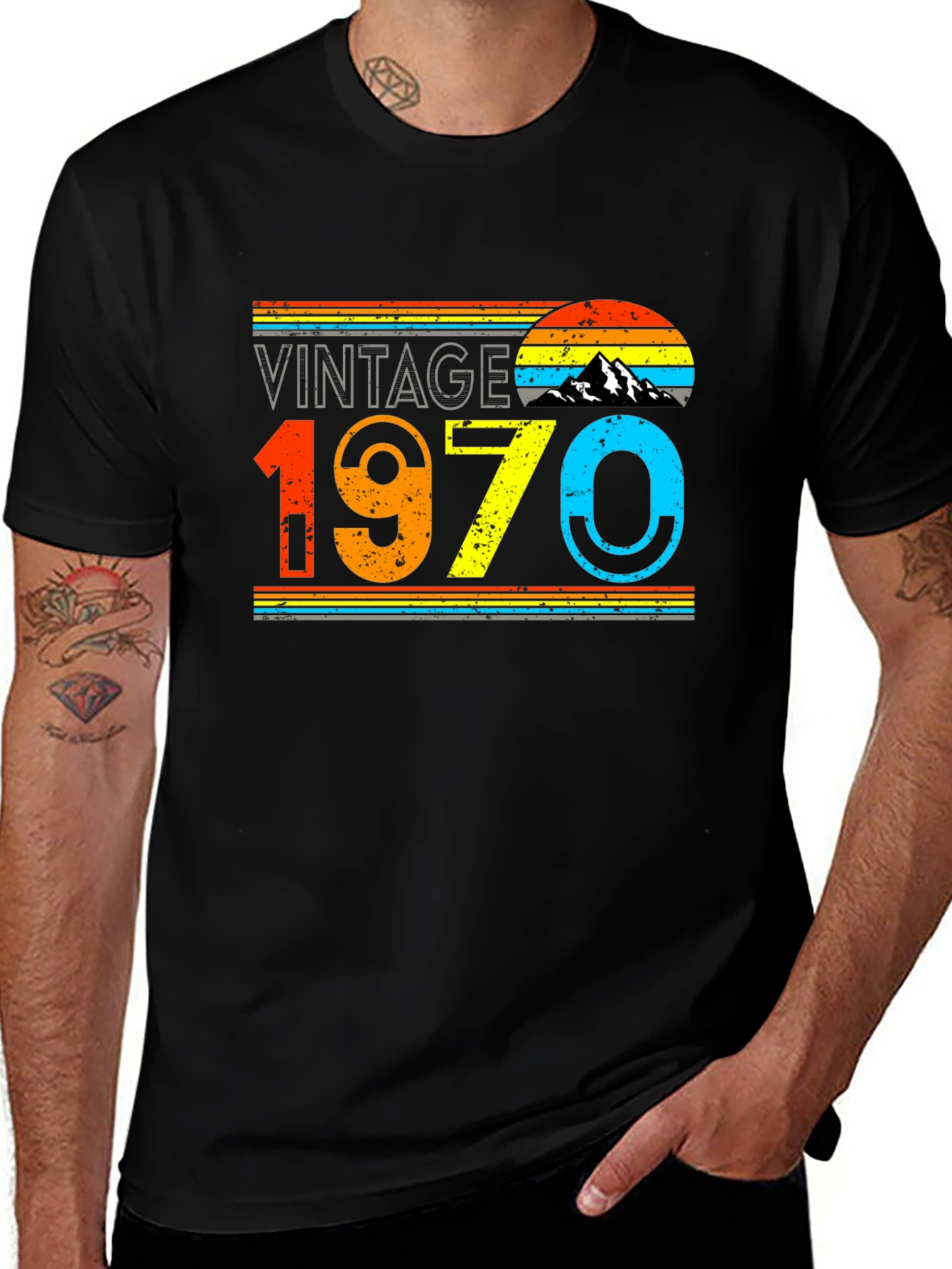 Variant 15 of Vintage 1970 Graphic T-Shirt Retro Birthday Tee