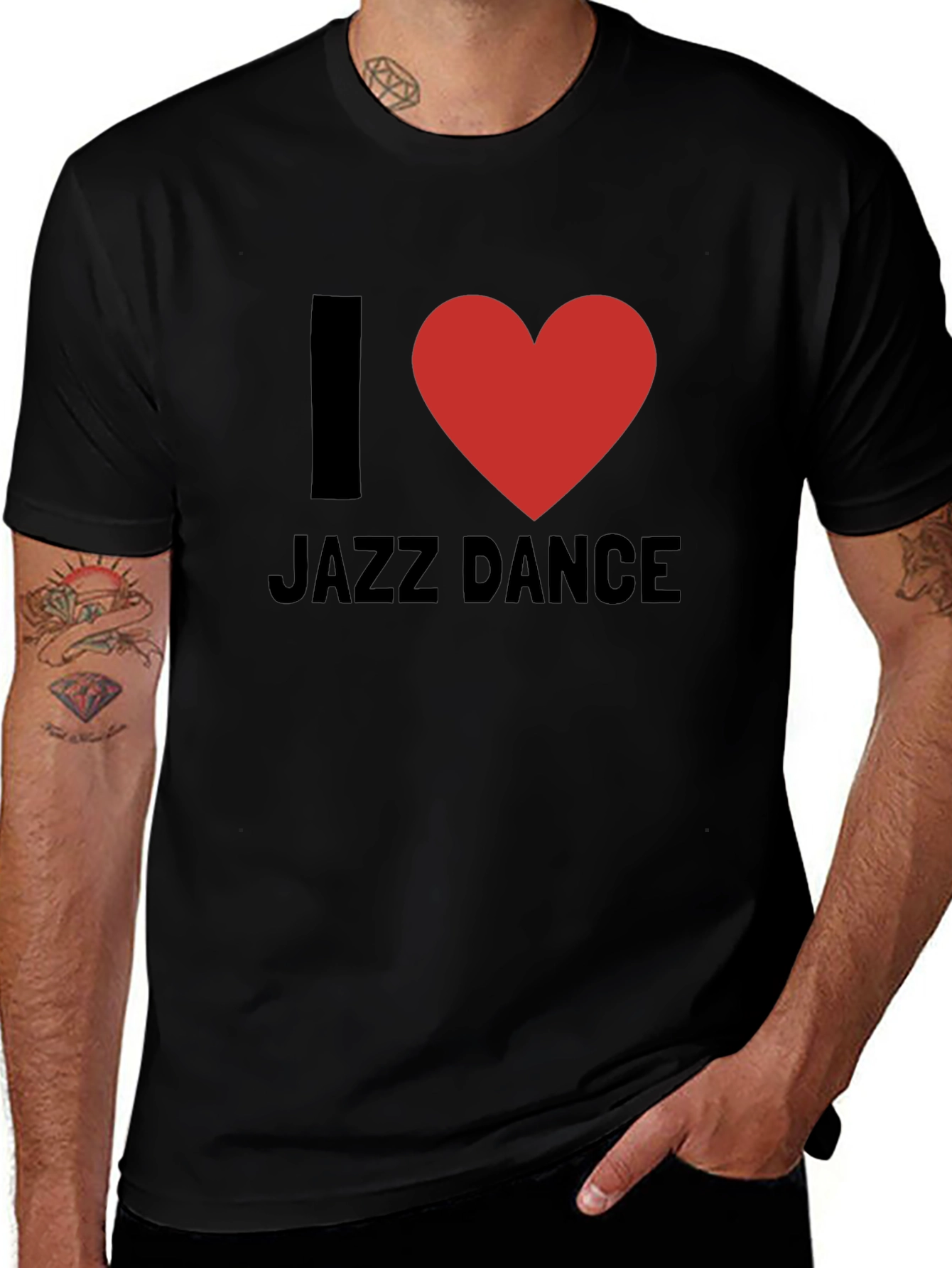 Variant 13 of I Love Jazz Dance - Black T-Shirt