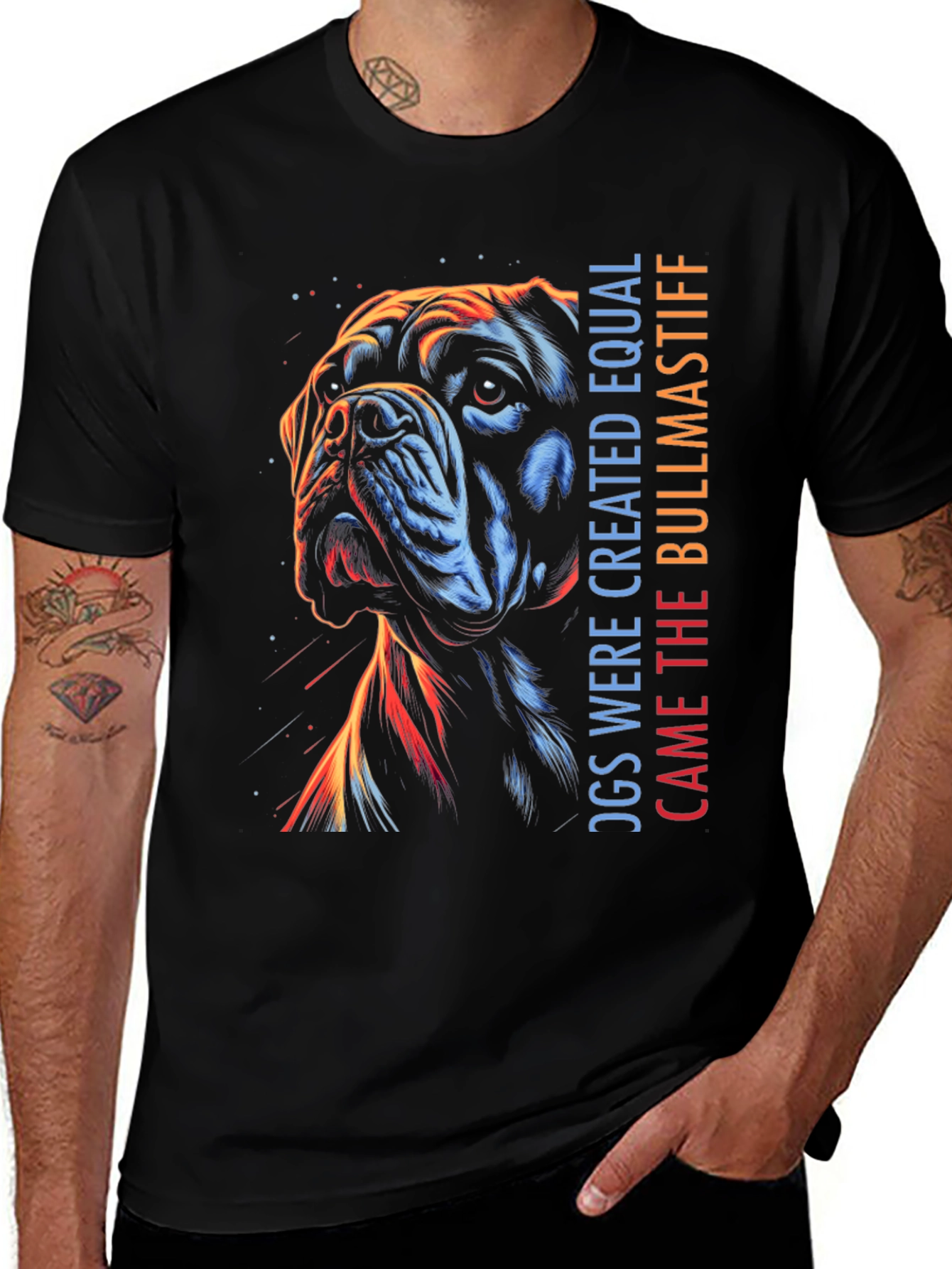 Bullmastiff Dog T-Shirt - Equal Design