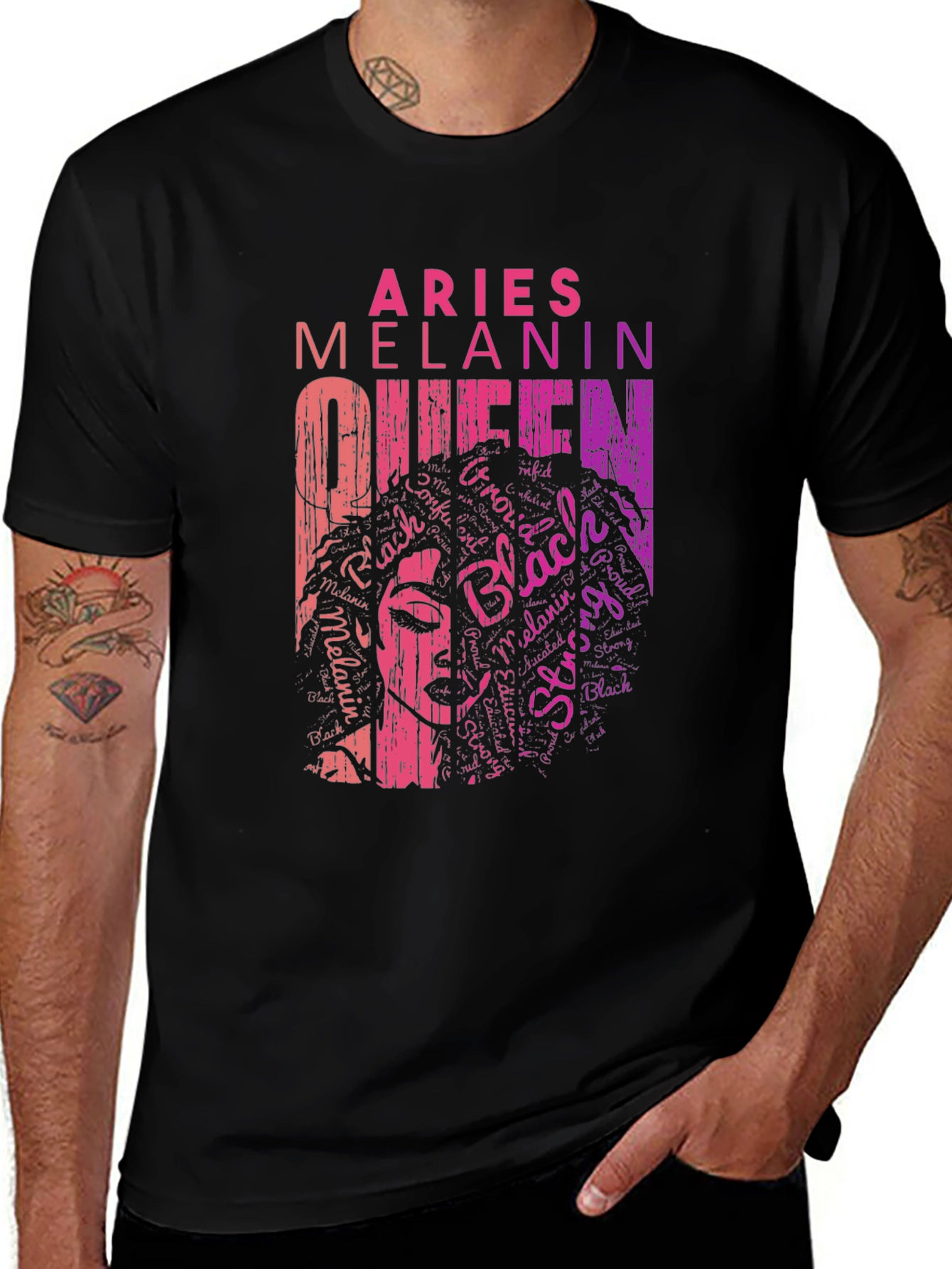 Aries Melanin Queen Graphic Tee