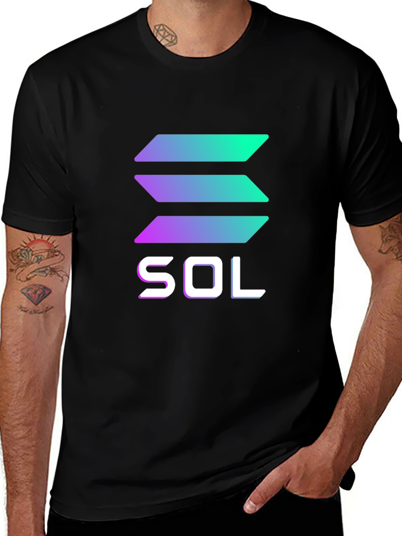 Solana SOL Crypto T-Shirt - Stylish Blockchain Apparel