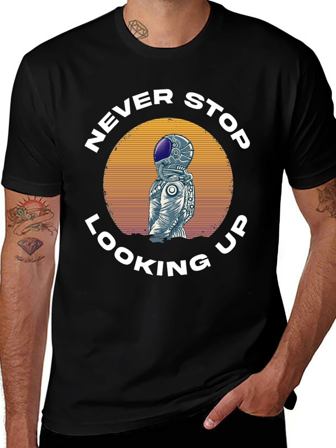 Variant 22 of Never Stop Looking Up Astronaut T-Shirt