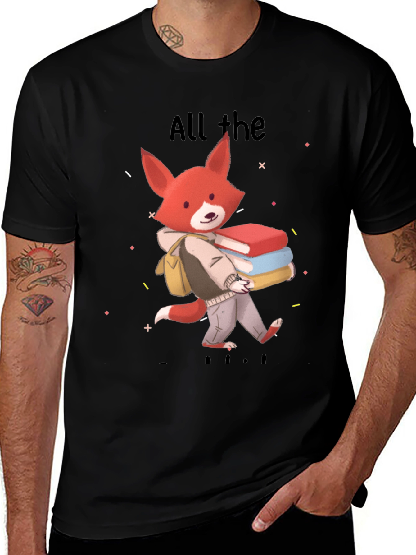 Variant 15 of Fox All The Books T-Shirt