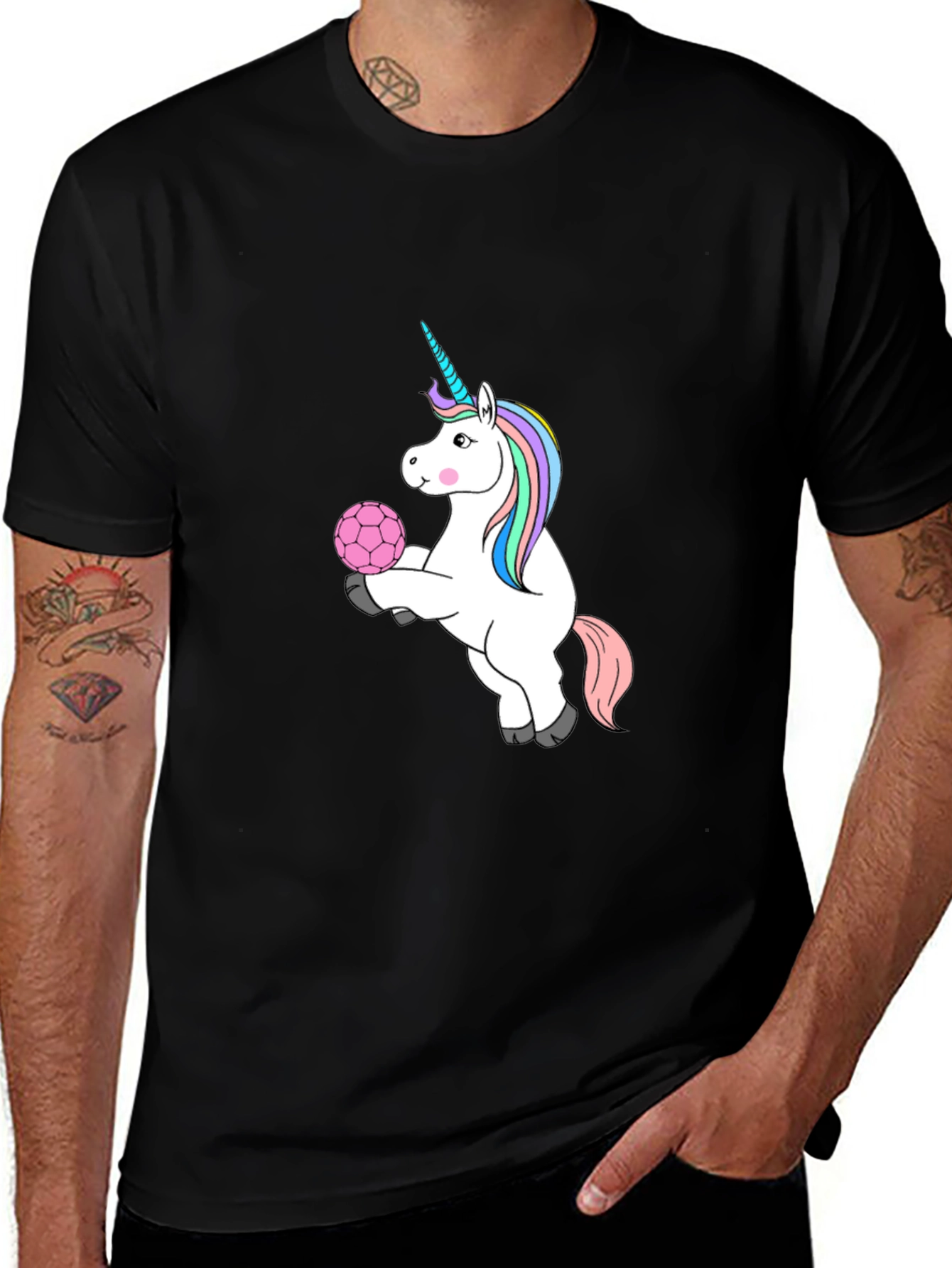 Unicorn Handball Graphic Tee