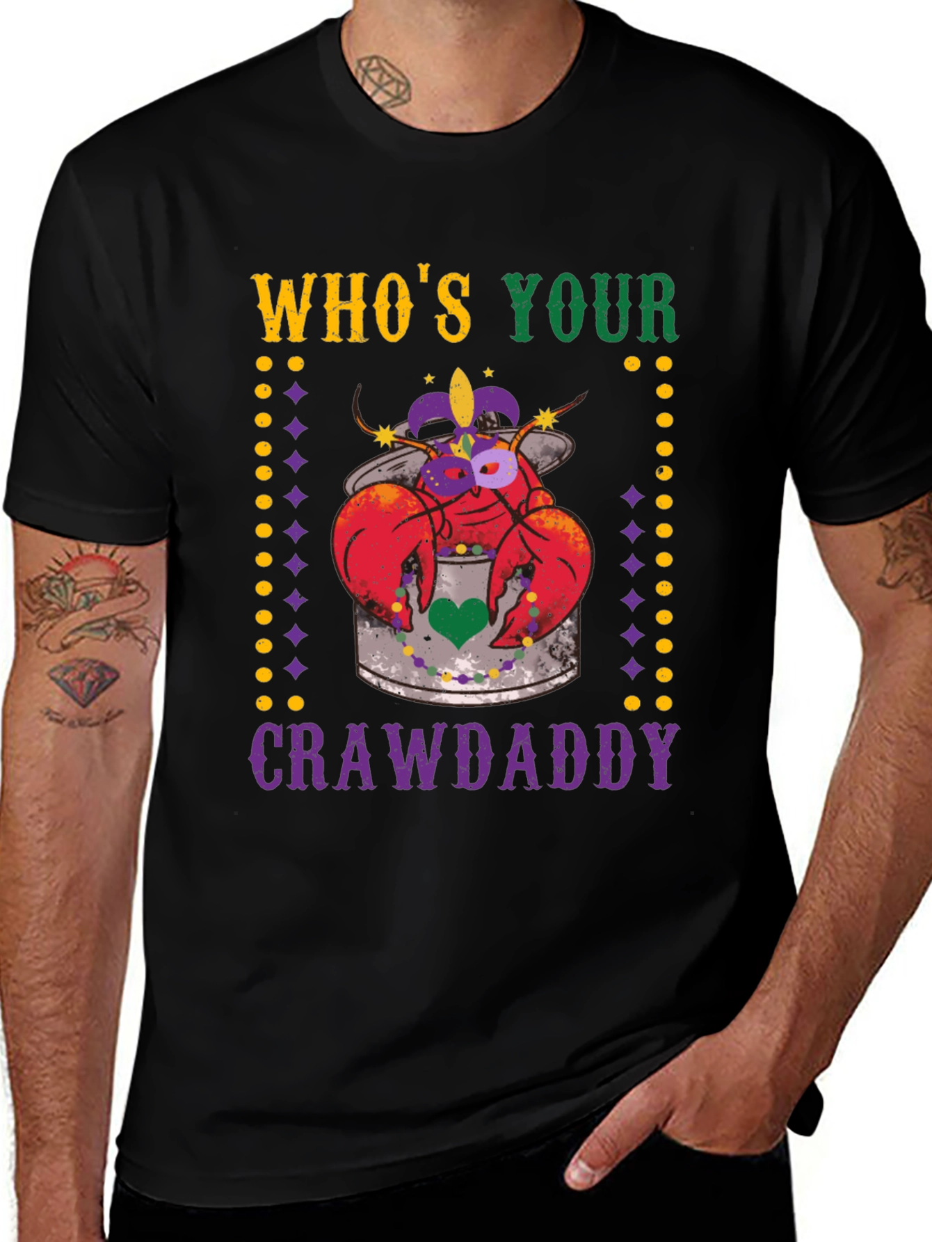 Who's Your Crawdaddy Mardi Gras T-Shirt