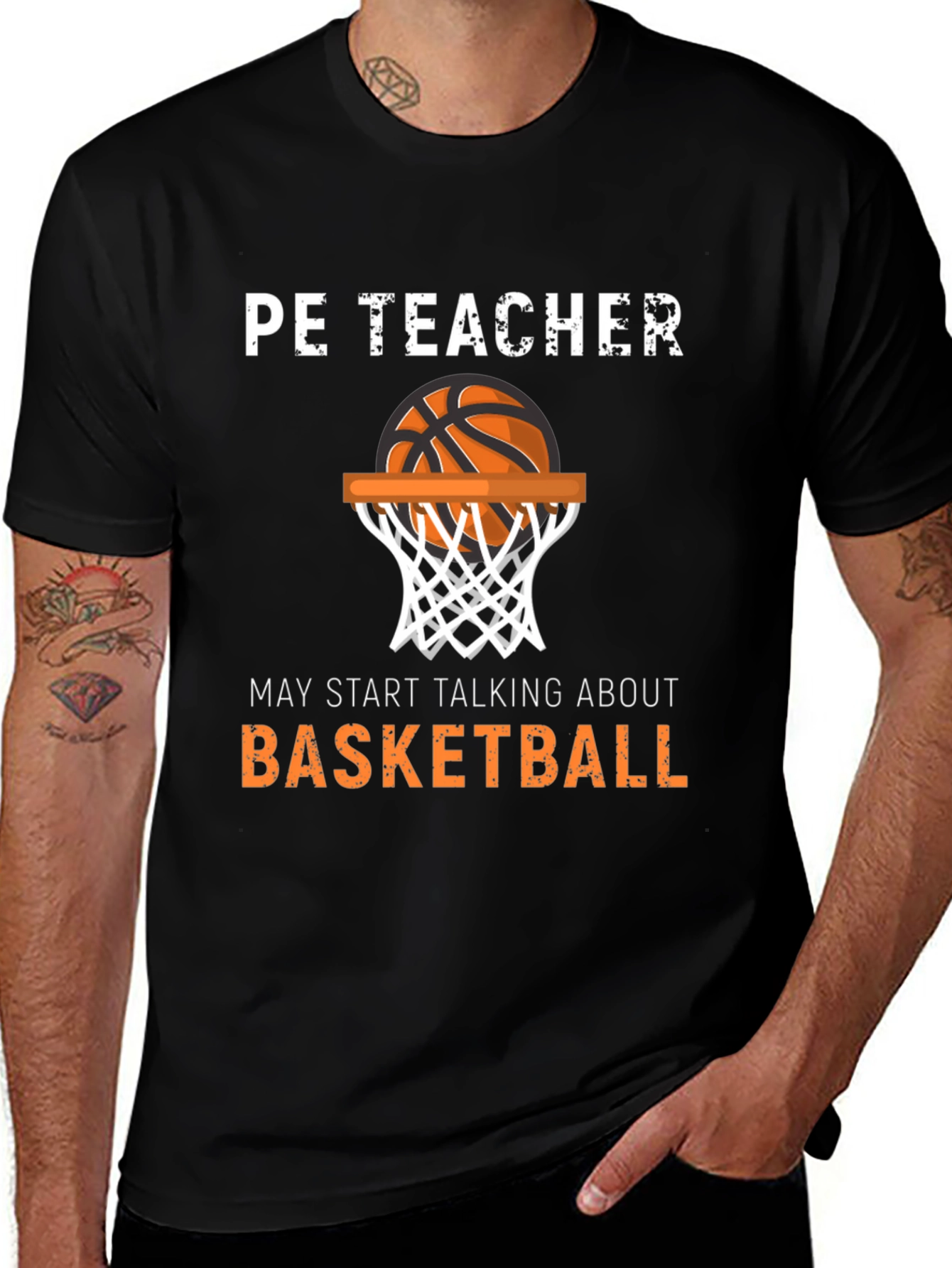Variant 10 of PE Teacher Basketball T-Shirt