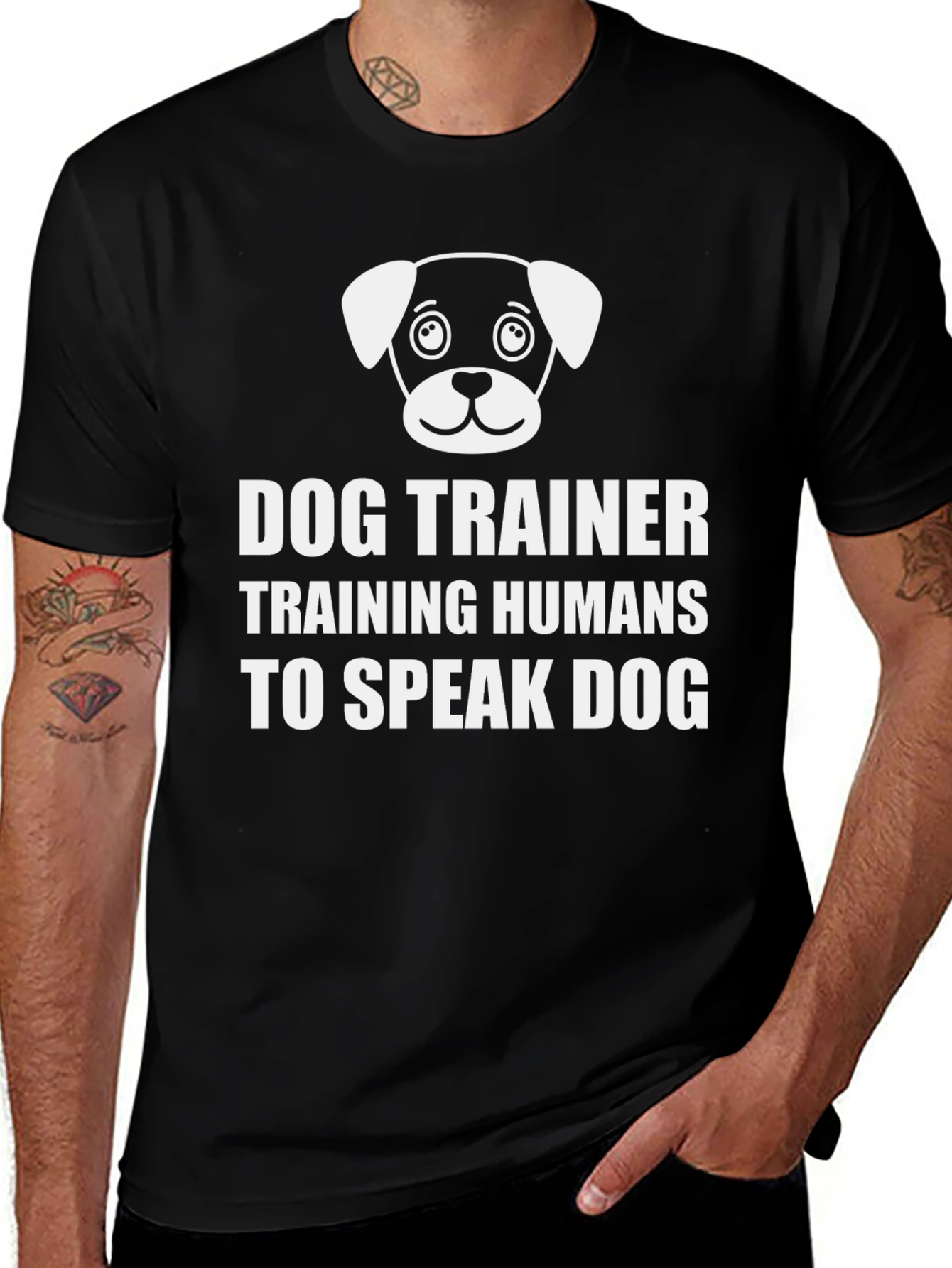 Variant 22 of Dog Trainer T-Shirt - Training Humans to Speak Dog