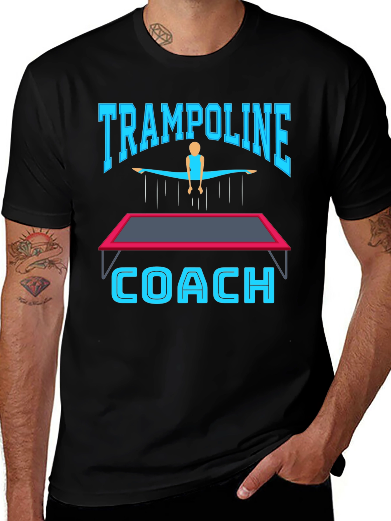 Variant 5 of Trampoline Coach Graphic T-Shirt