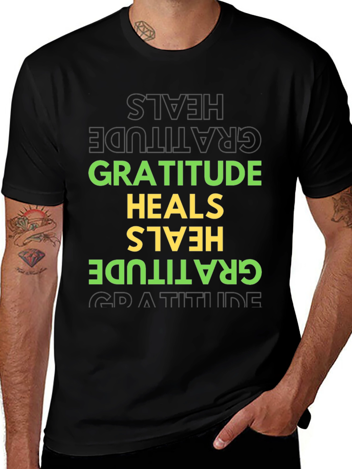 Variant 11 of Gratitude Heals Graphic Tee