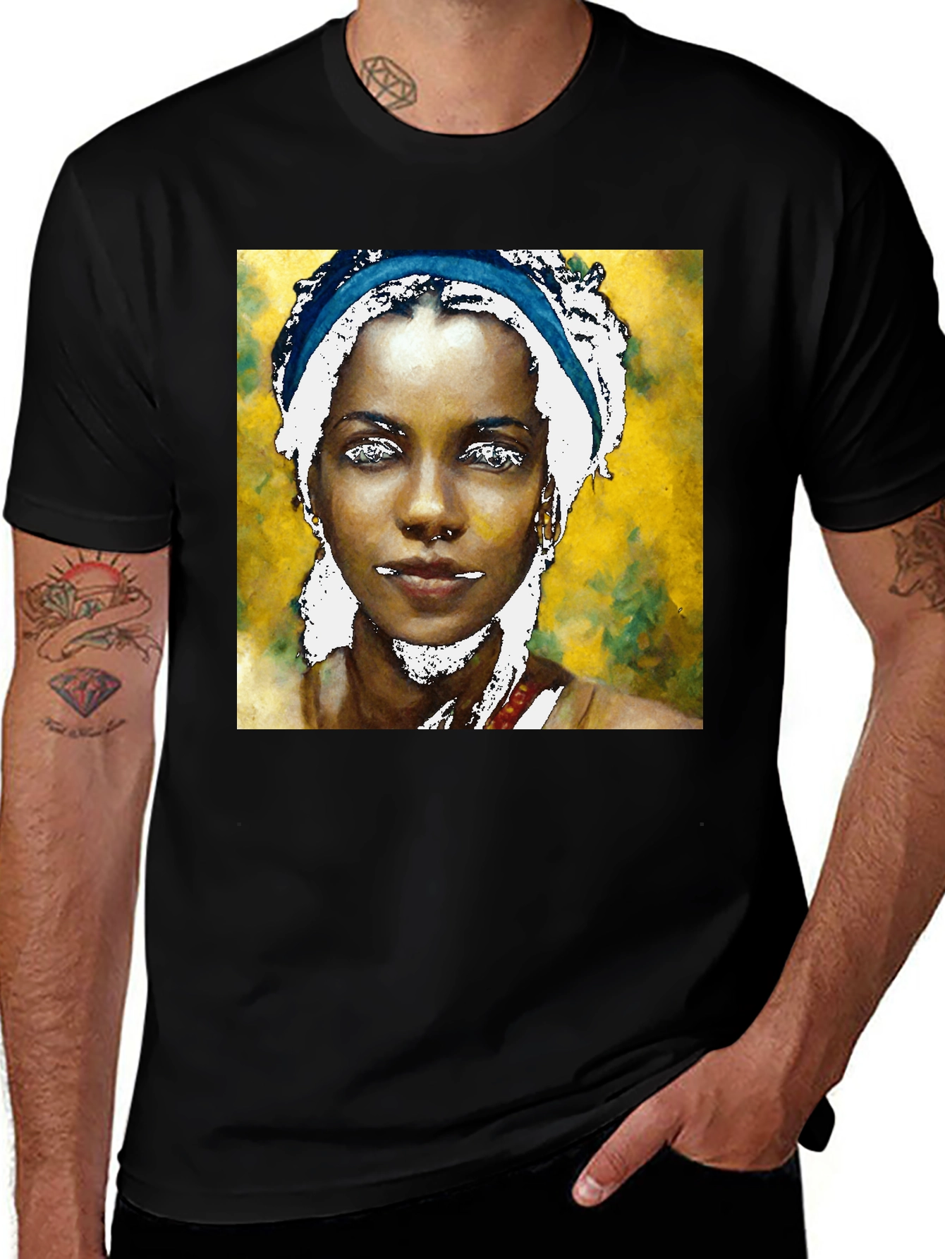 Variant 14 of Artistic Portrait Tee - Modern Style