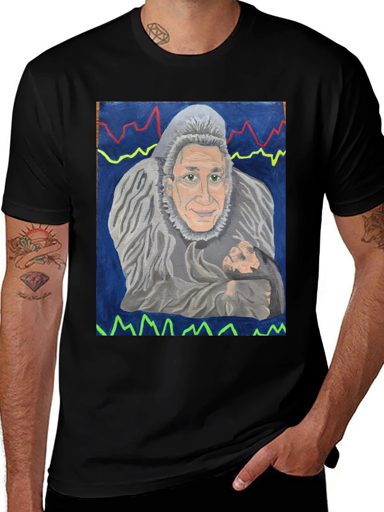 Variant 14 of Yeti Man T-Shirt - Unique Graphic Tee