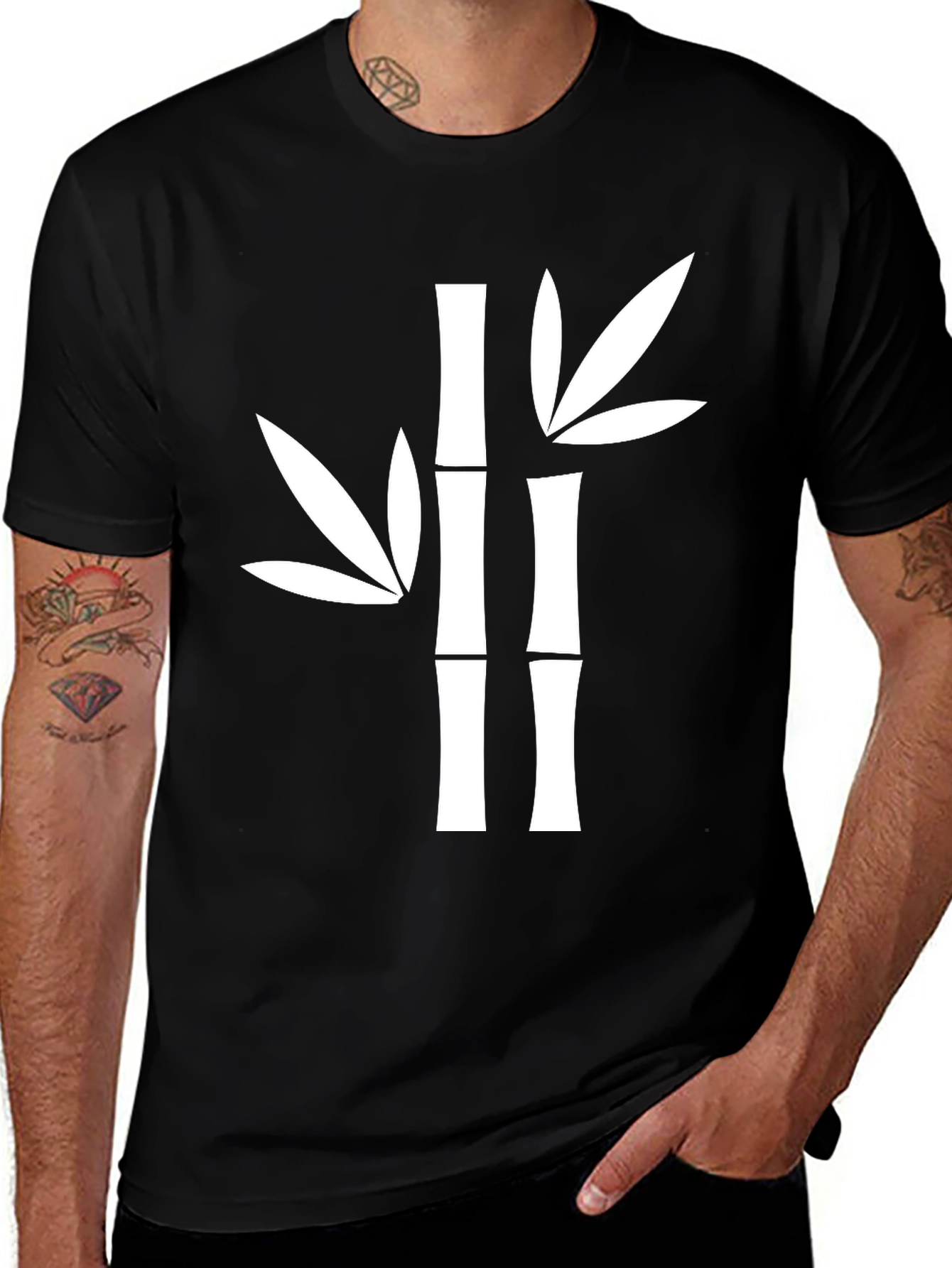Variant 2 of Bamboo Graphic Tee - Soft Cotton Blend