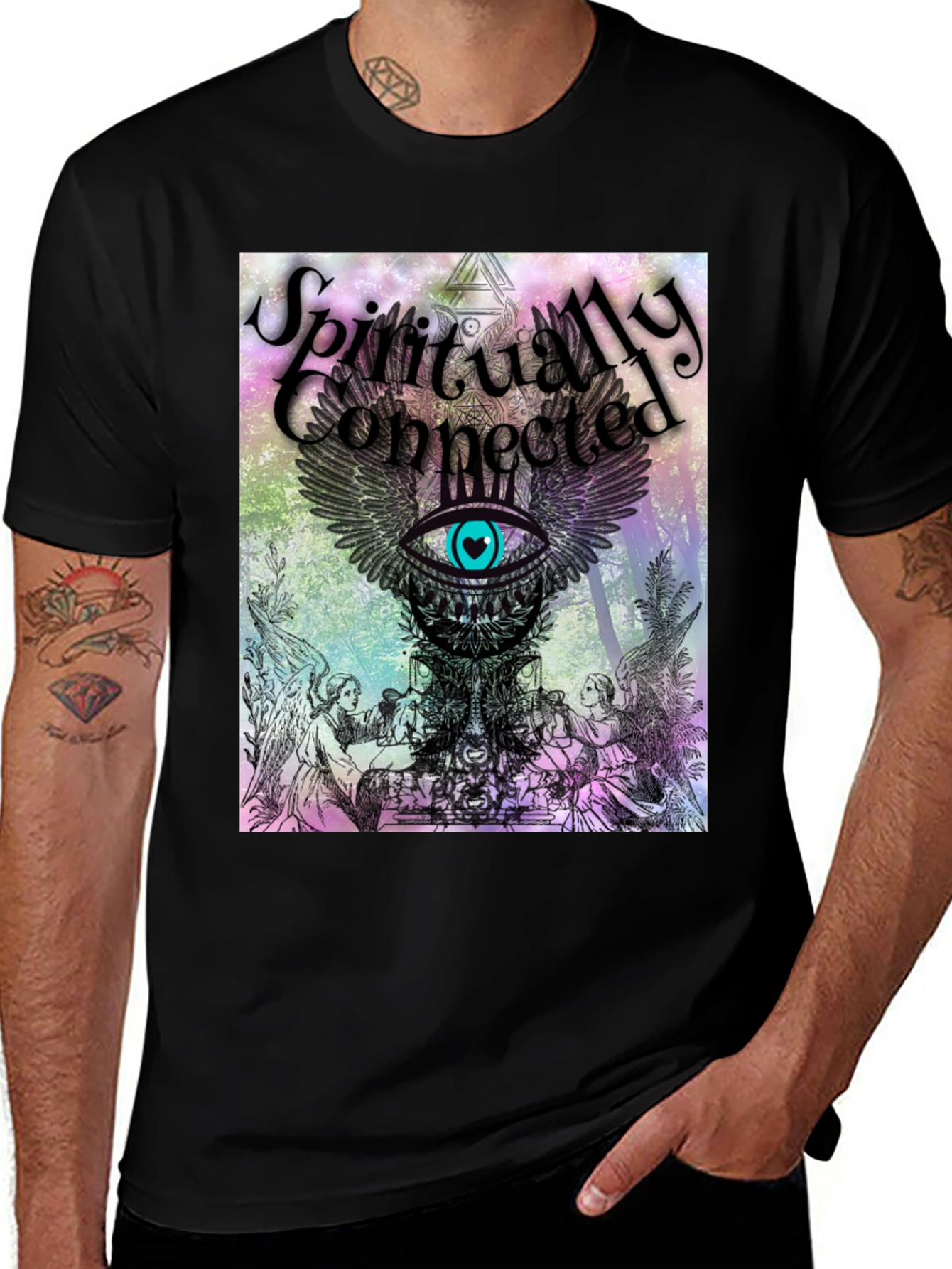 Variant 4 of Spiritually Connected Graphic T-Shirt
