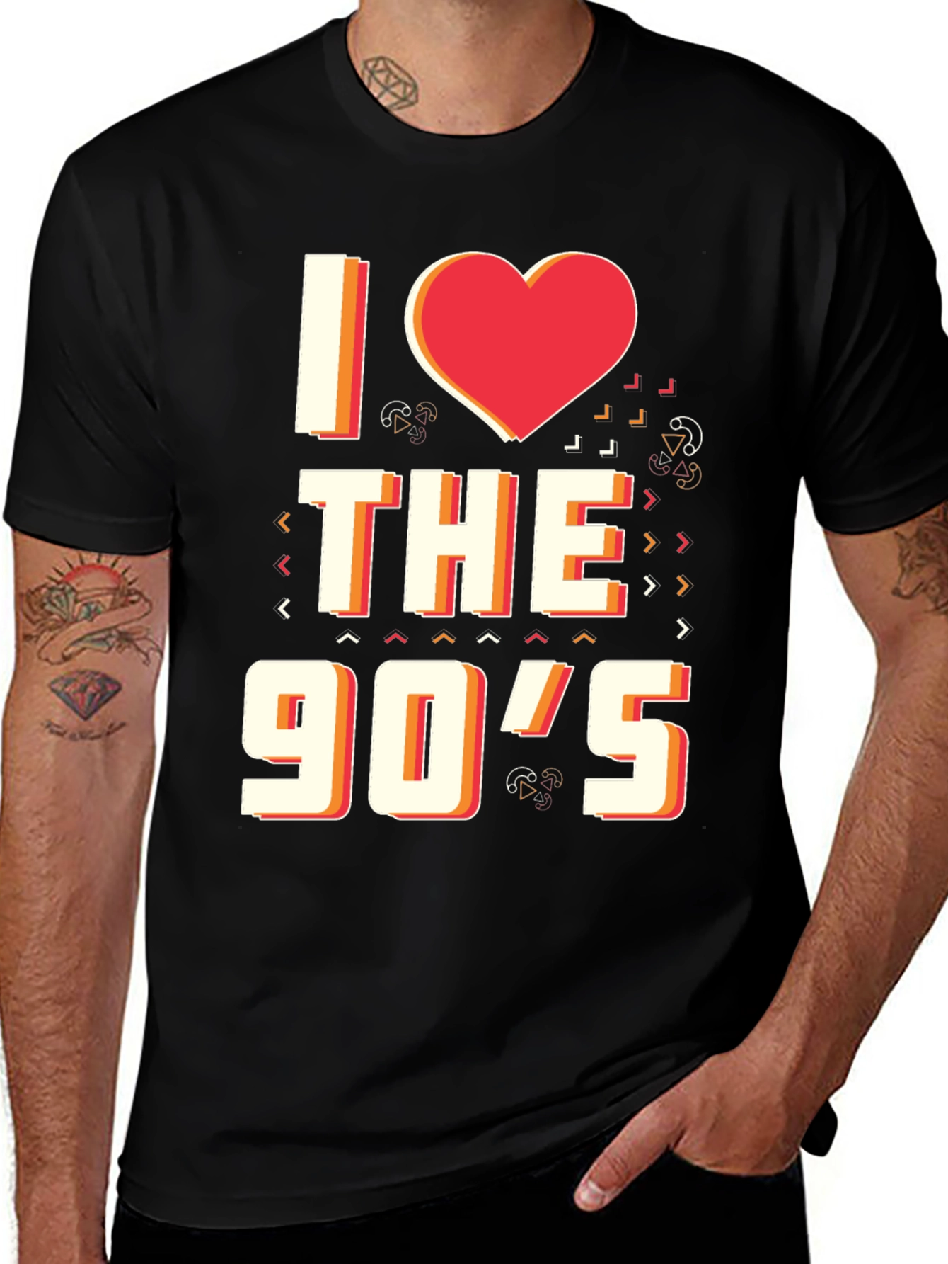 Variant 10 of I Love the 90s Retro Graphic T-Shirt