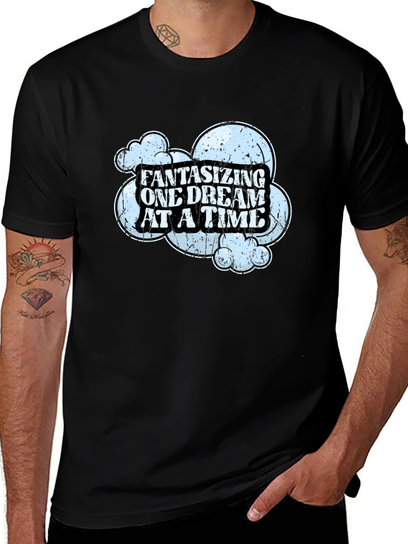 Variant 24 of Fantasizing One Dream at a Time Black T-Shirt