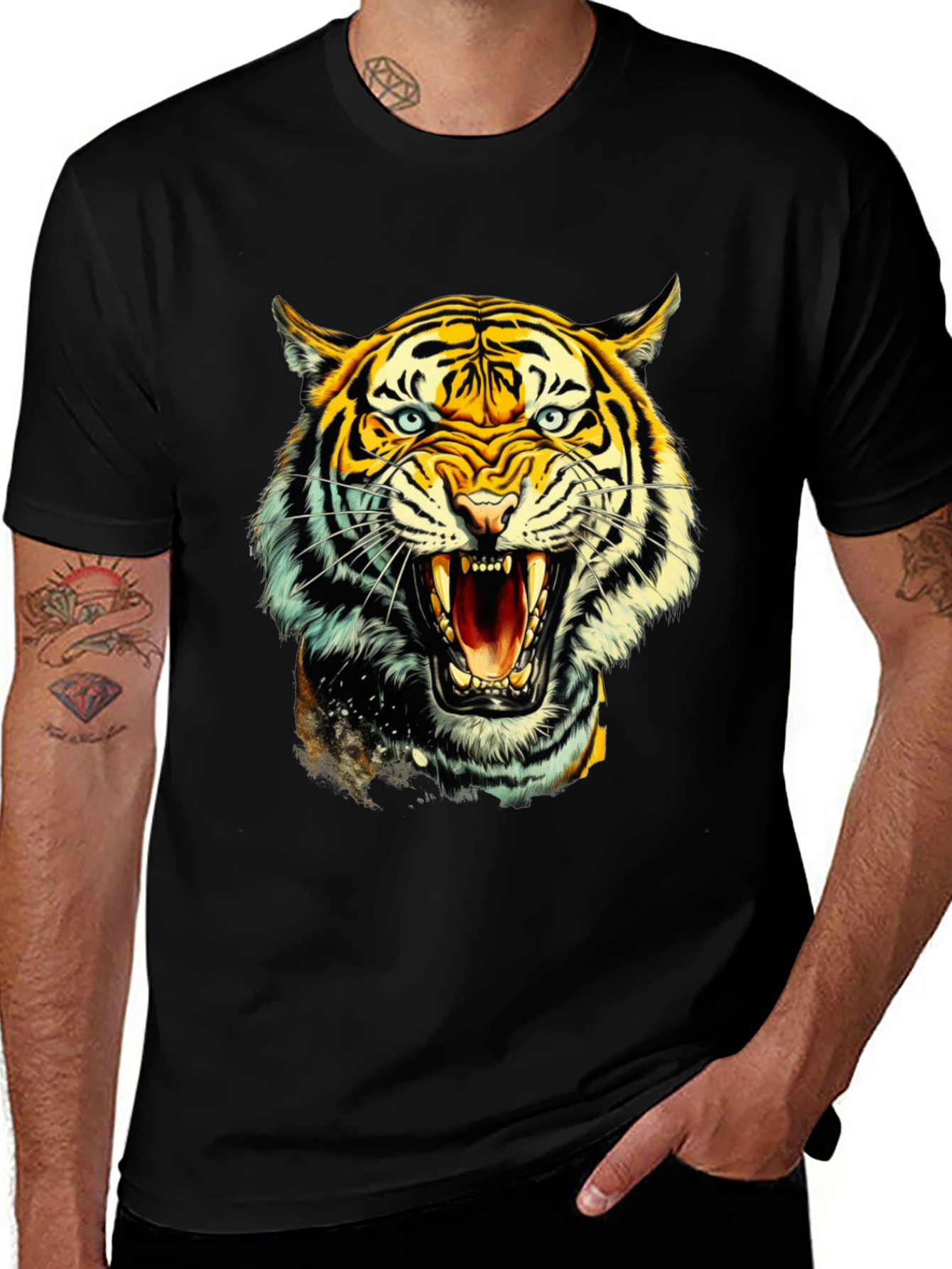 Variant 29 of Roaring Tiger Graphic Tee - Bold & Fierce