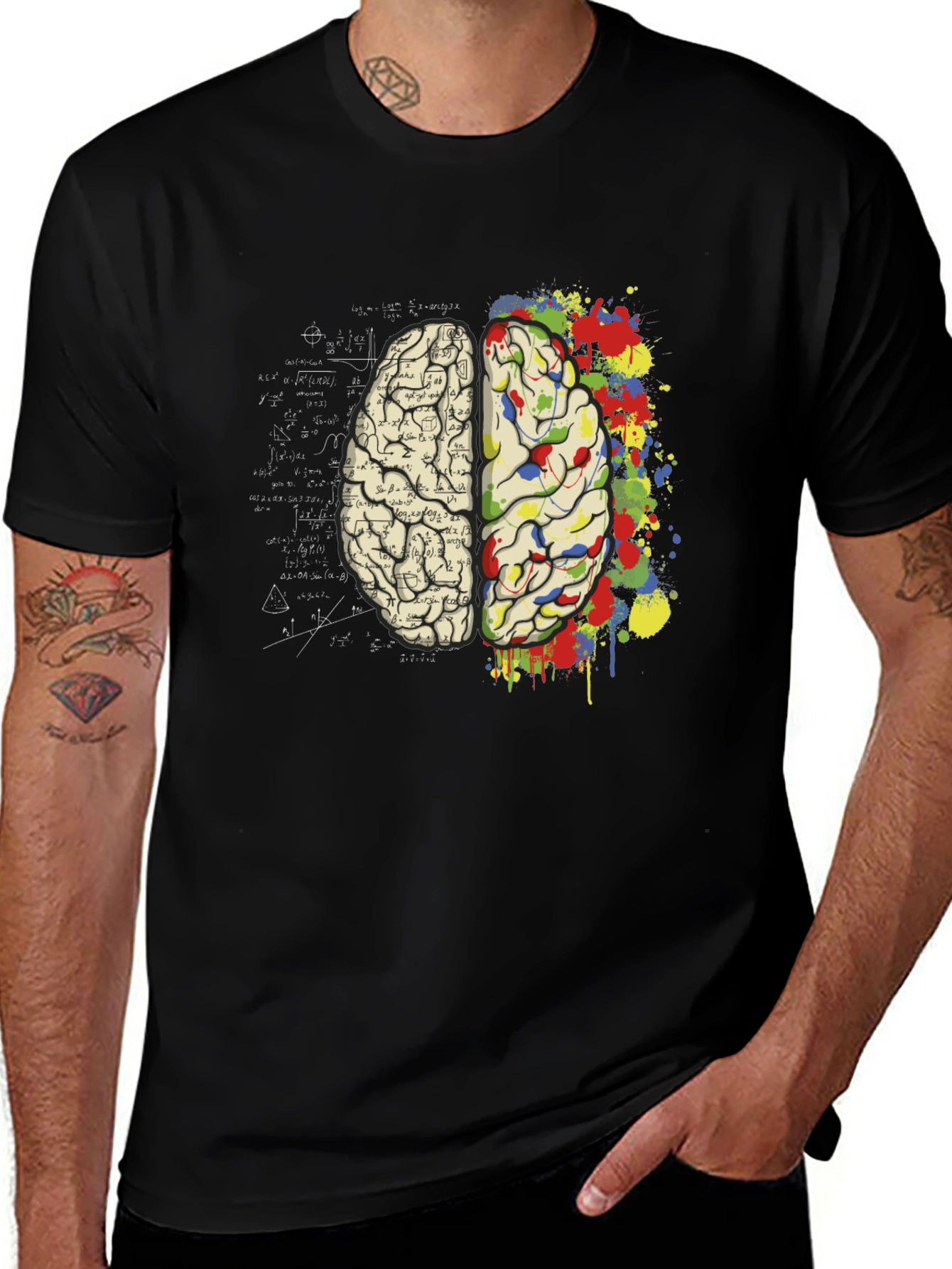Variant 5 of Brain Art T-Shirt - Creative Mind Tee