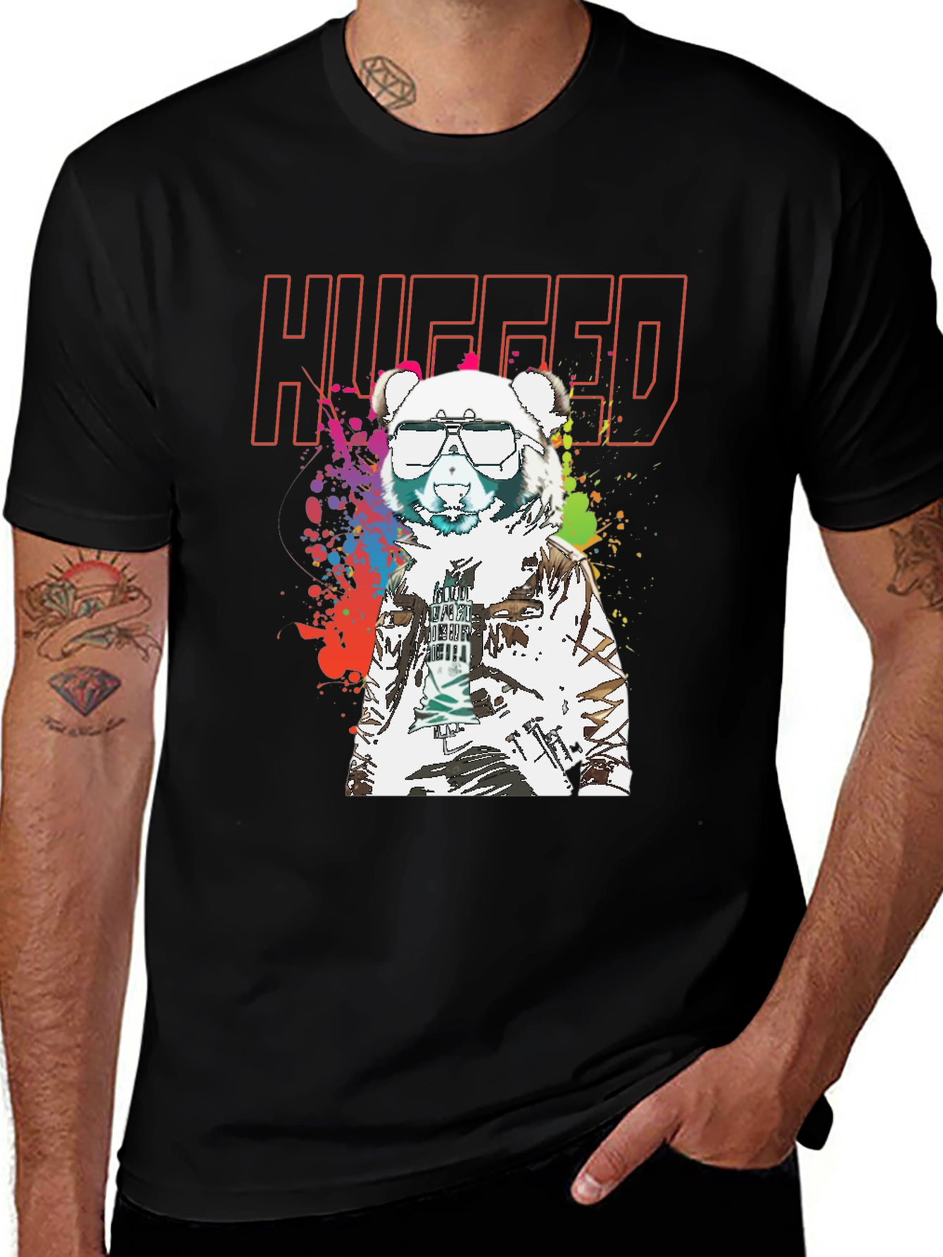 Variant 21 of Hugged Bear T-Shirt - Streetwear Style