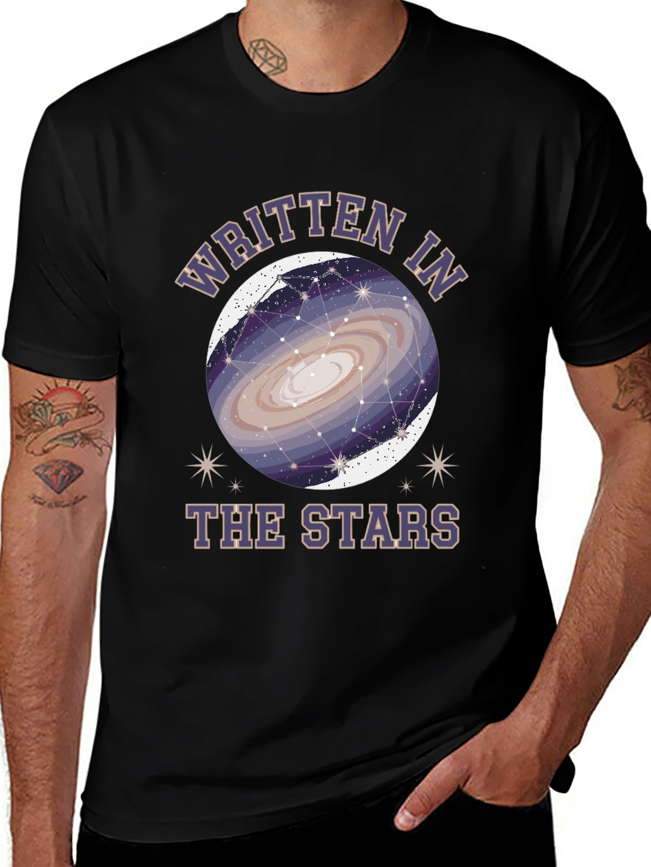 Variant 3 of Written in the Stars Graphic Tee - Black