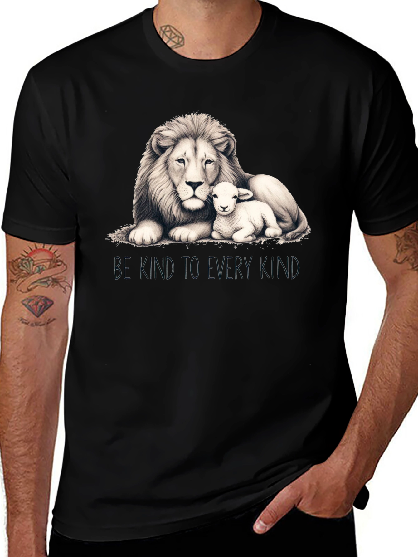 Variant 30 of Lion & Lamb Kindness T-Shirt