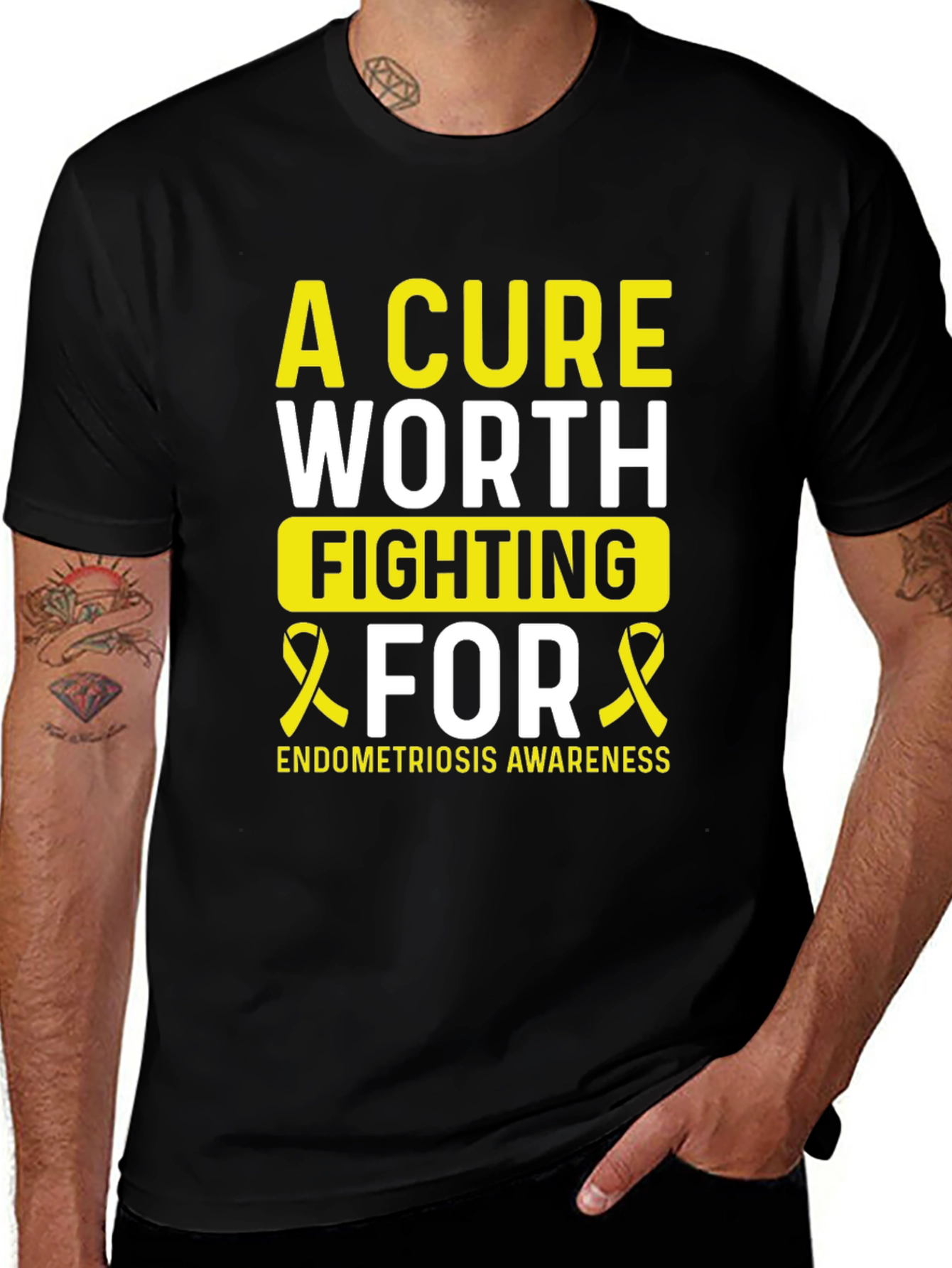 Variant 8 of Endometriosis Awareness T-Shirt - A Cure Worth Fighting For