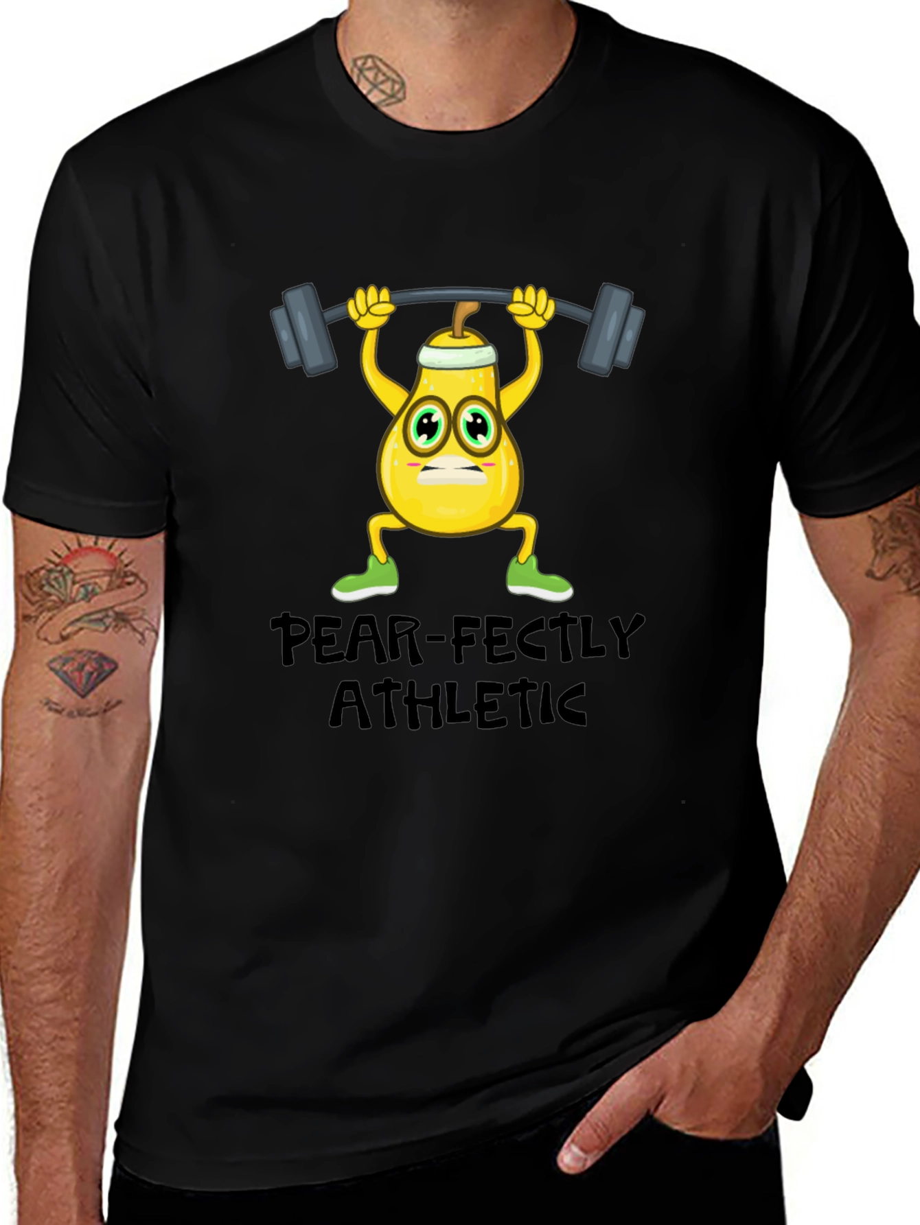 Variant 12 of Pear-fectly Athletic Black T-Shirt 