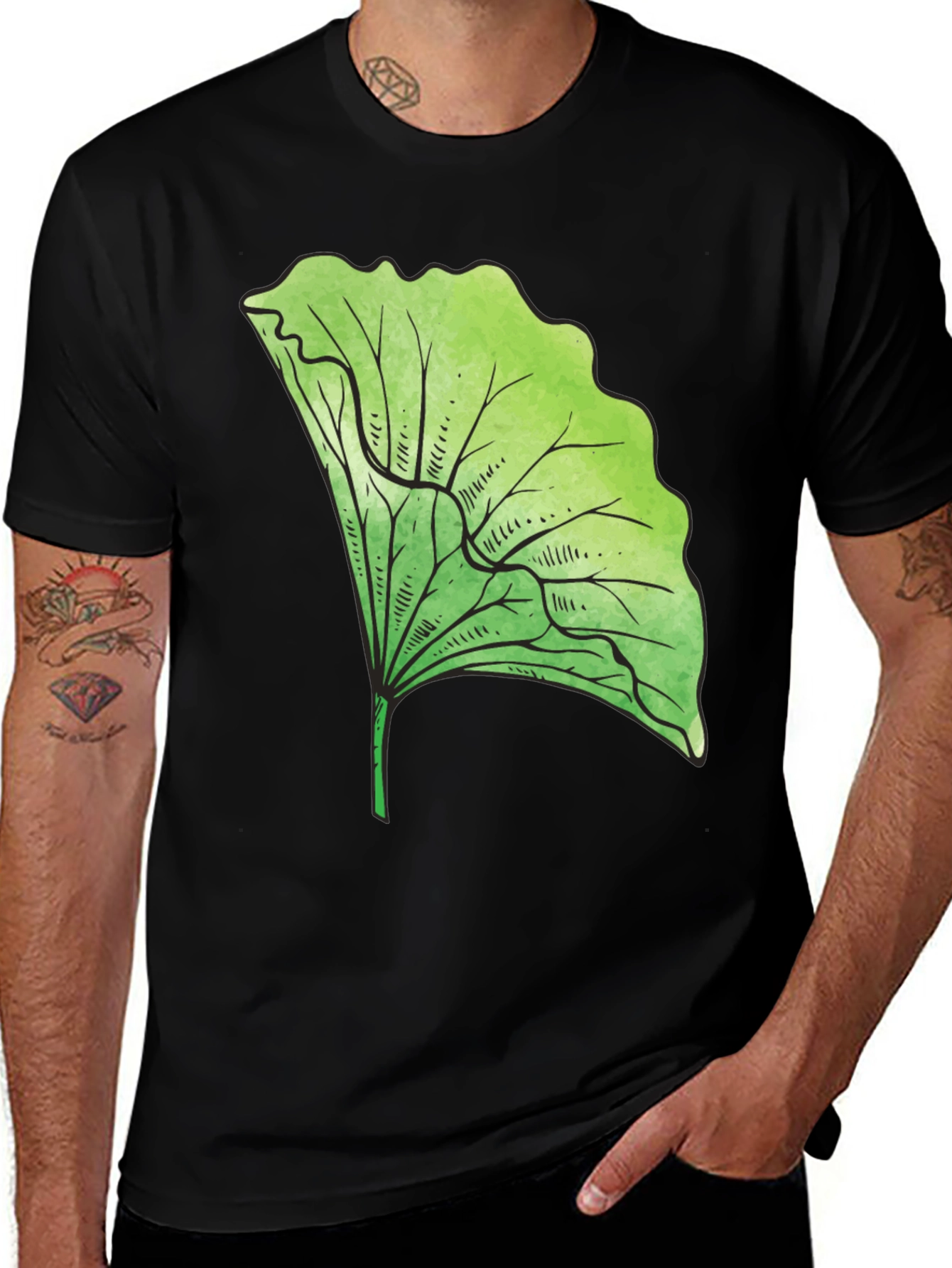 Variant 2 of Lettuce Leaf Graphic Tee - Fresh Style!