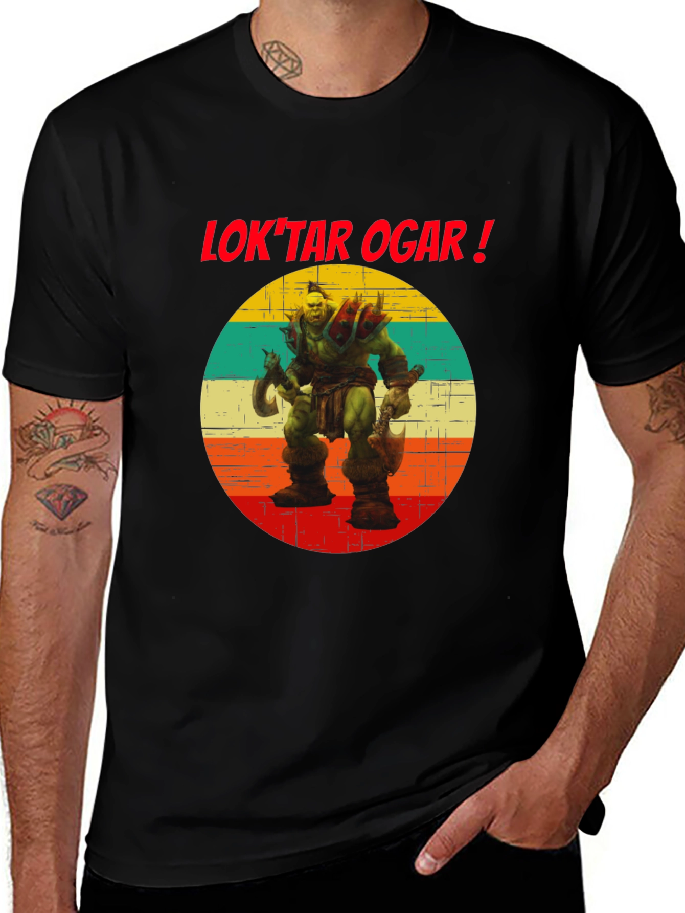 Variant 22 of Lok'tar Ogar Orc T-Shirt - World of Warcraft Fan Apparel