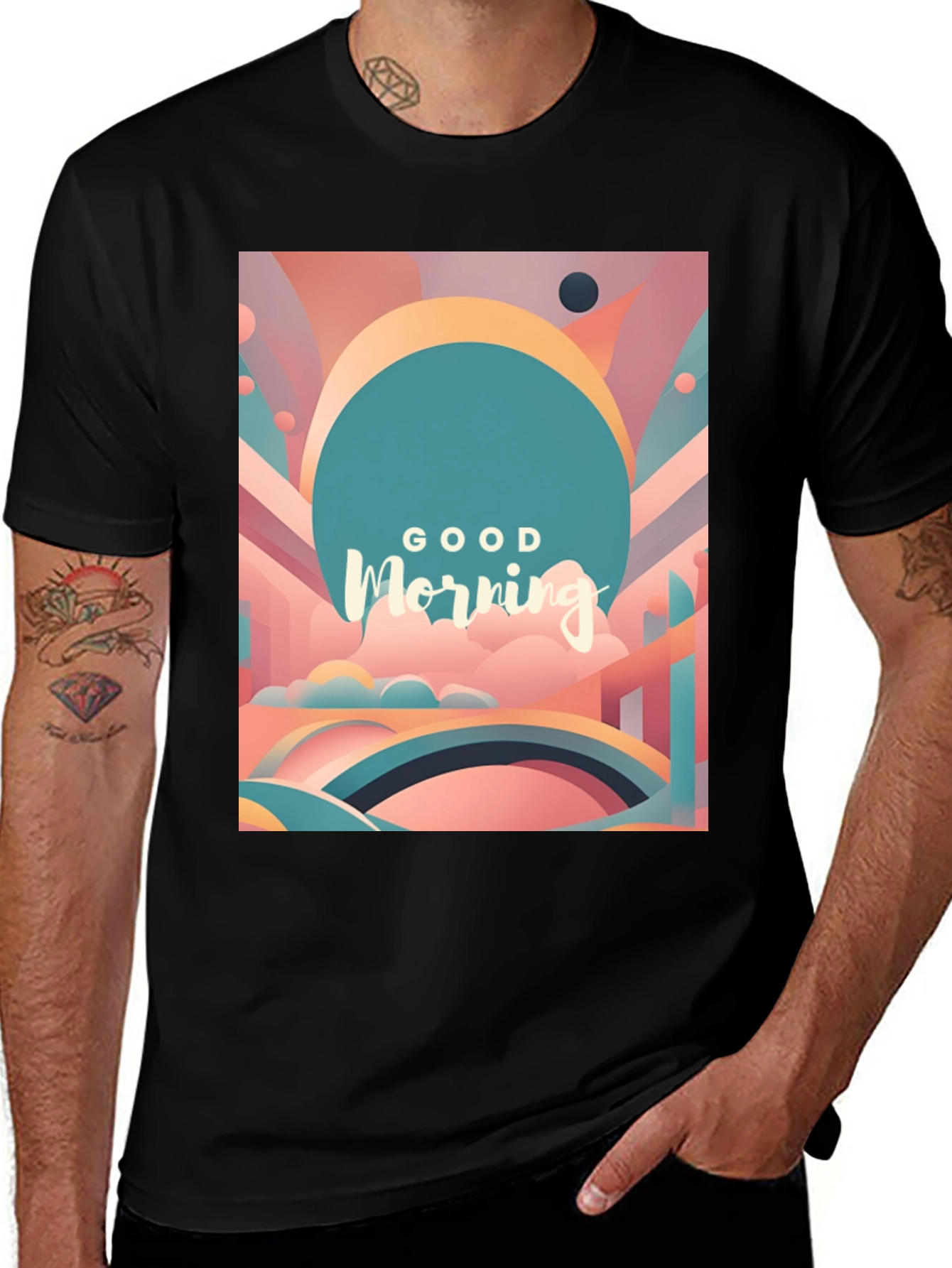 Variant 6 of Good Morning Graphic T-Shirt - Stylish Comfort