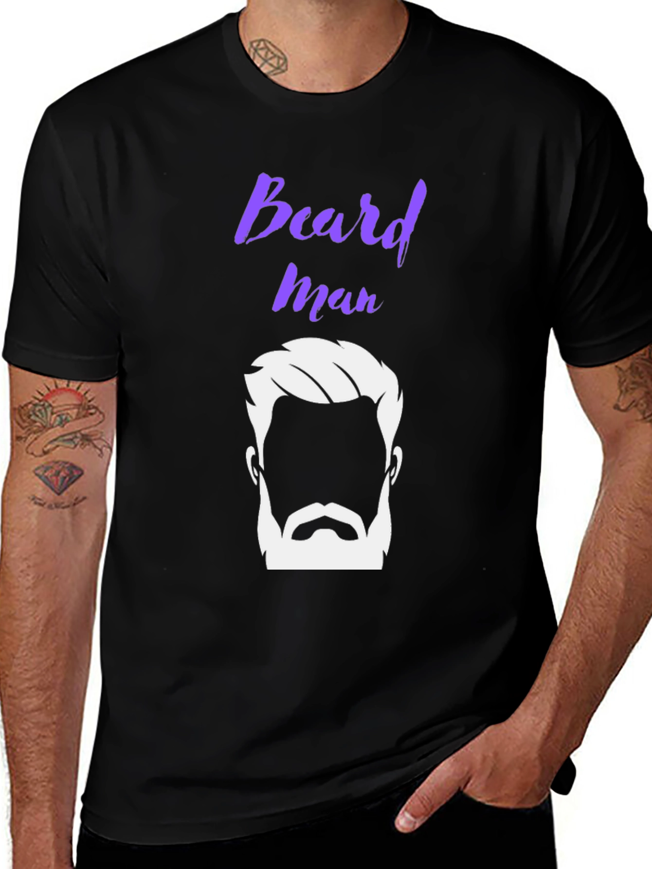 Beard Man Graphic Tee - Stylish and Trendy