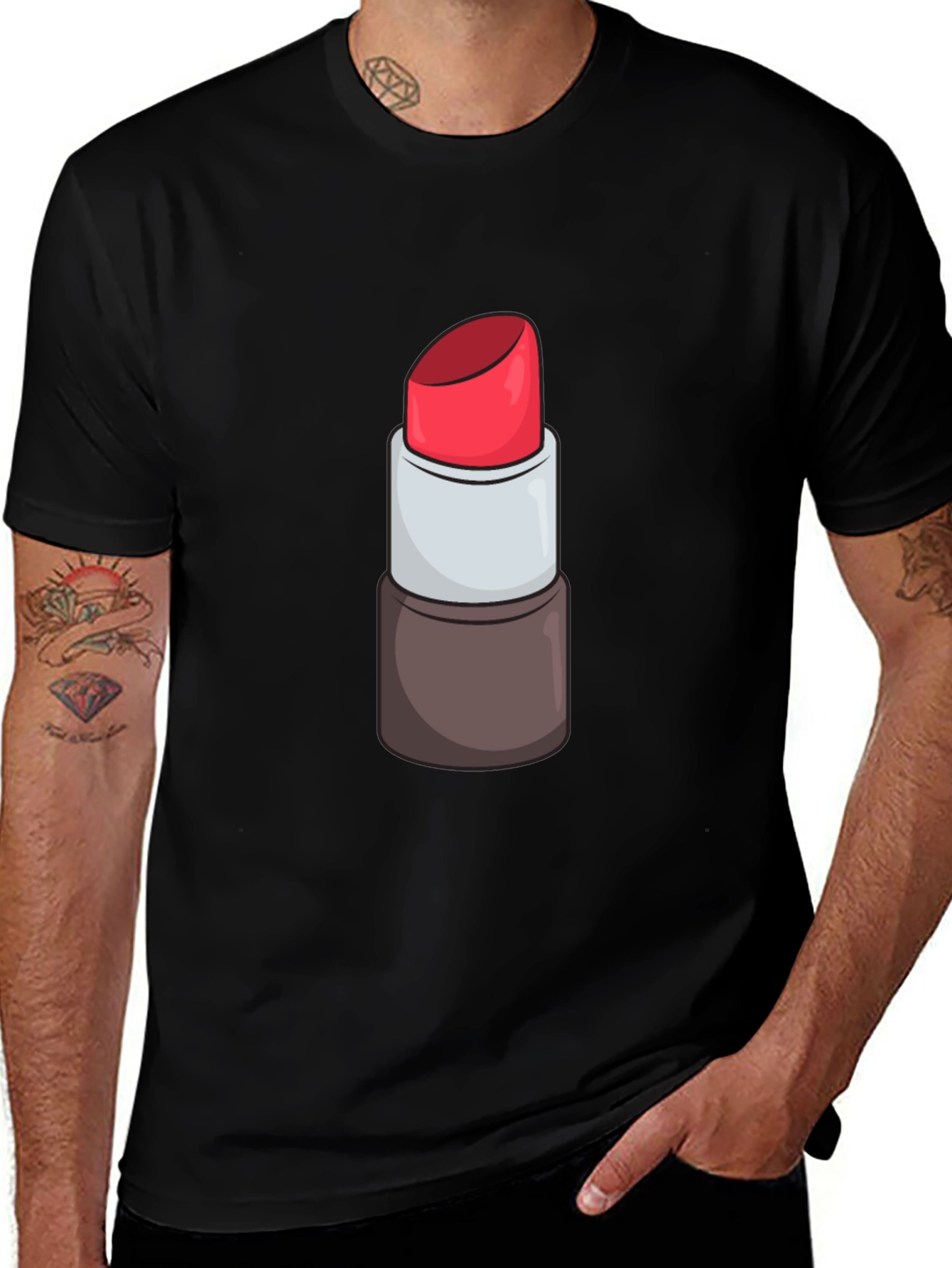 Variant 23 of Lipstick Graphic Tee - Makeup Lover Shirt